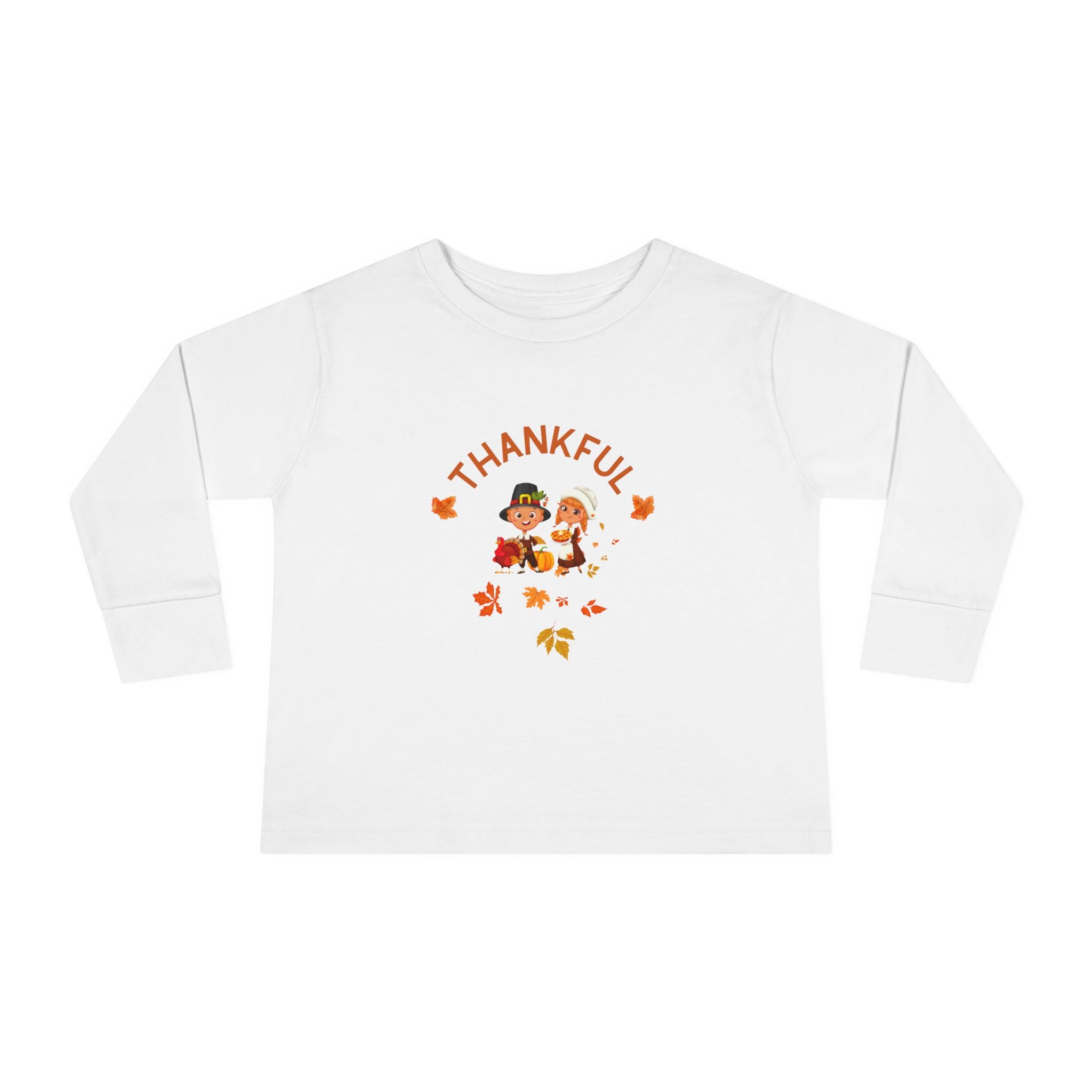Pilgrims Turkey Day Toddler Long Sleeve Tee
