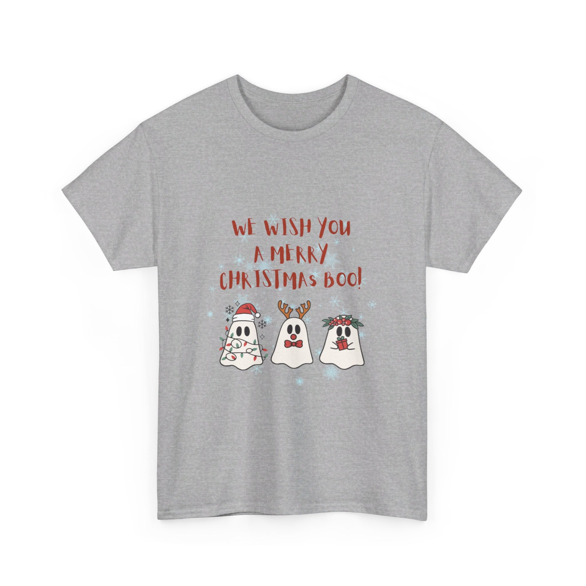 We Wish You A Merry Christmas Boo Unisex Heavy Cotton Tee