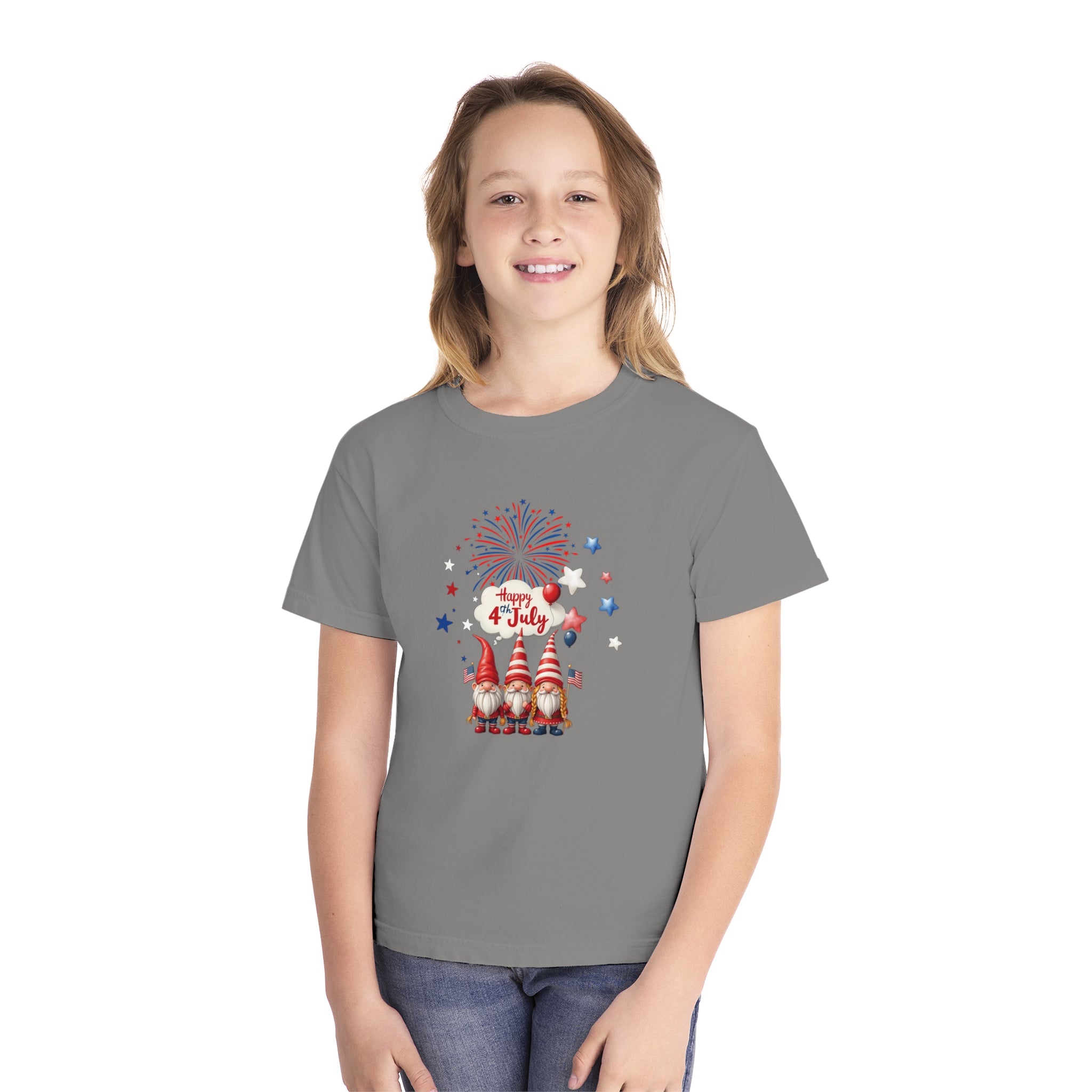 Gnome 4th of July Youth Midweight Tee