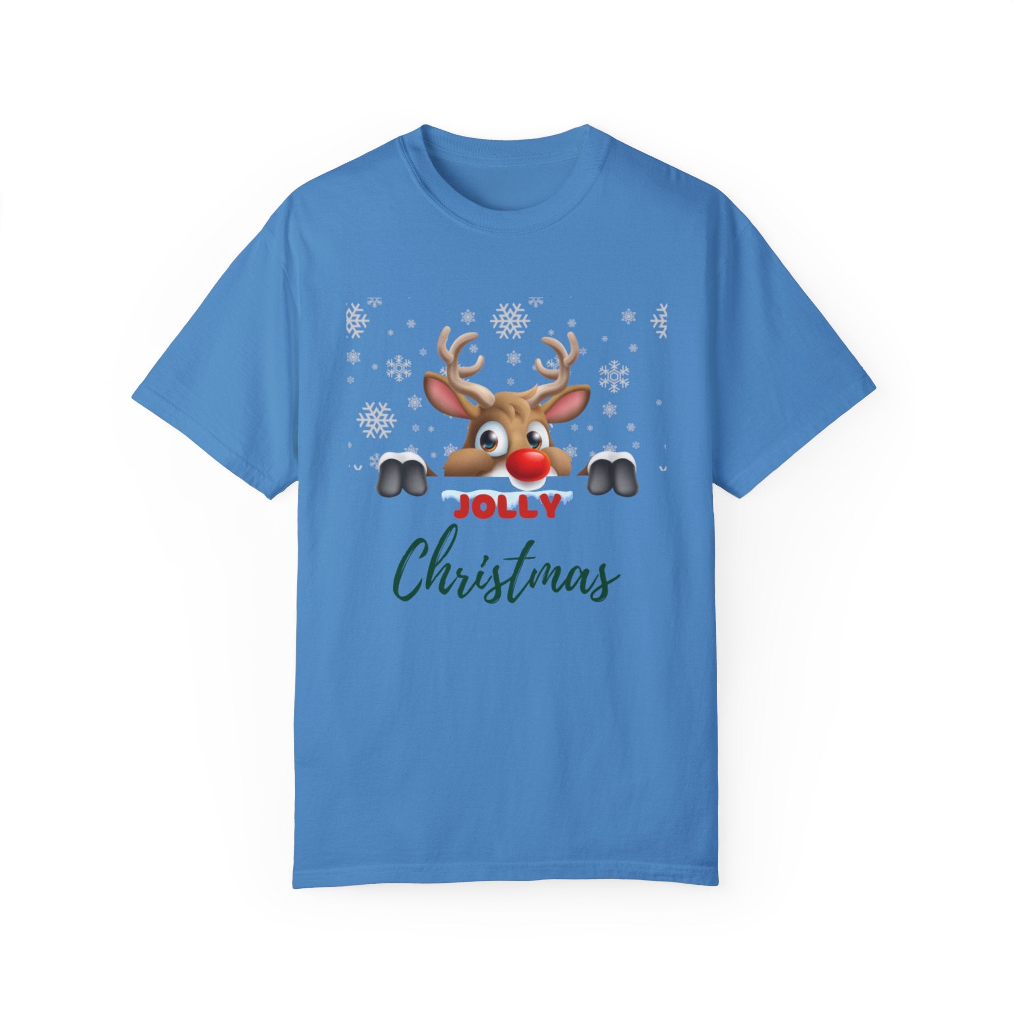 Jolly Christmas Unisex Garment-Dyed T-shirt