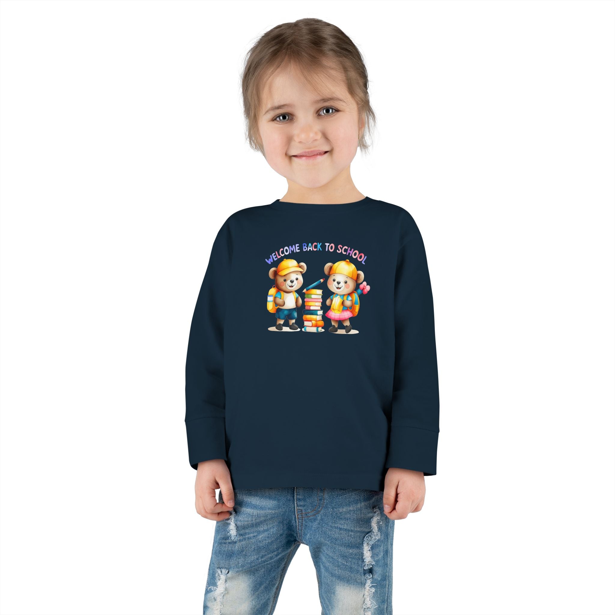 Welcome Back to School Toddler Long Sleeve Tee
