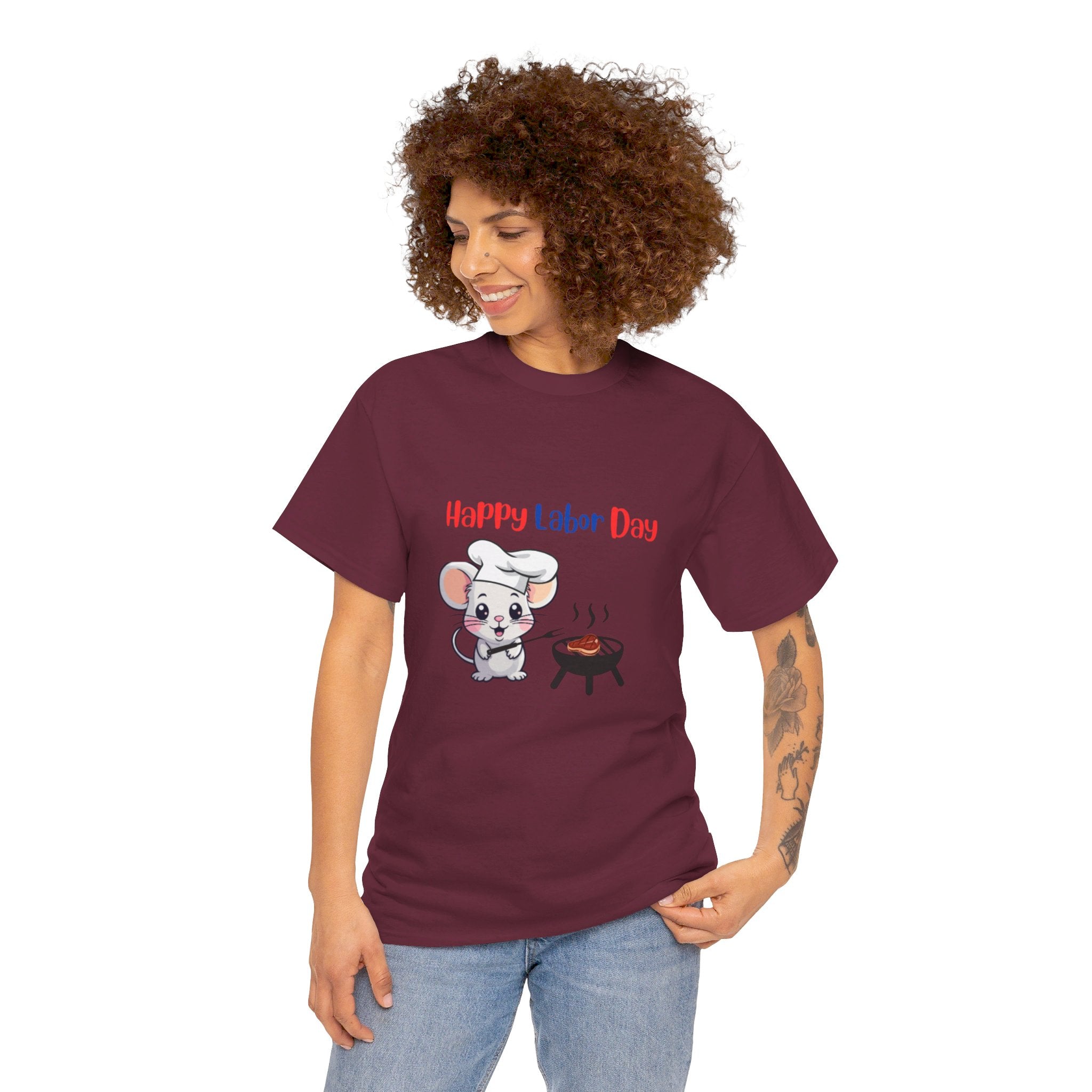 Labor Day Cookout Unisex Heavy Cotton Tee