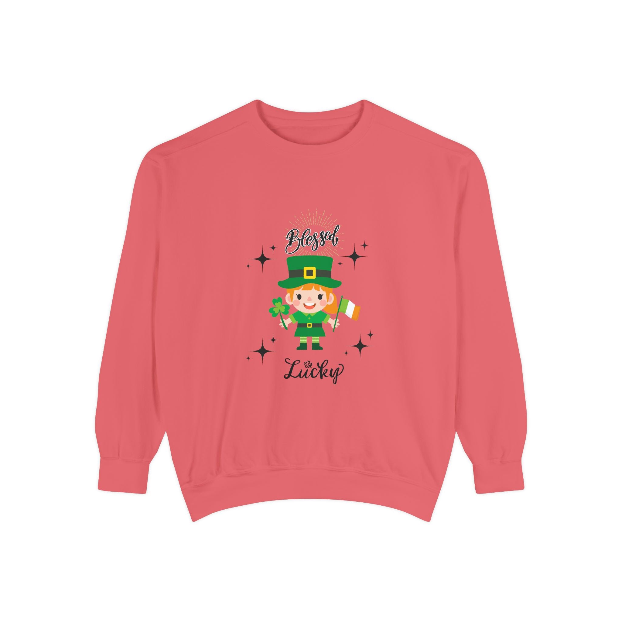 Blessed & Lucky Unisex Garment-Dyed Sweatshirt