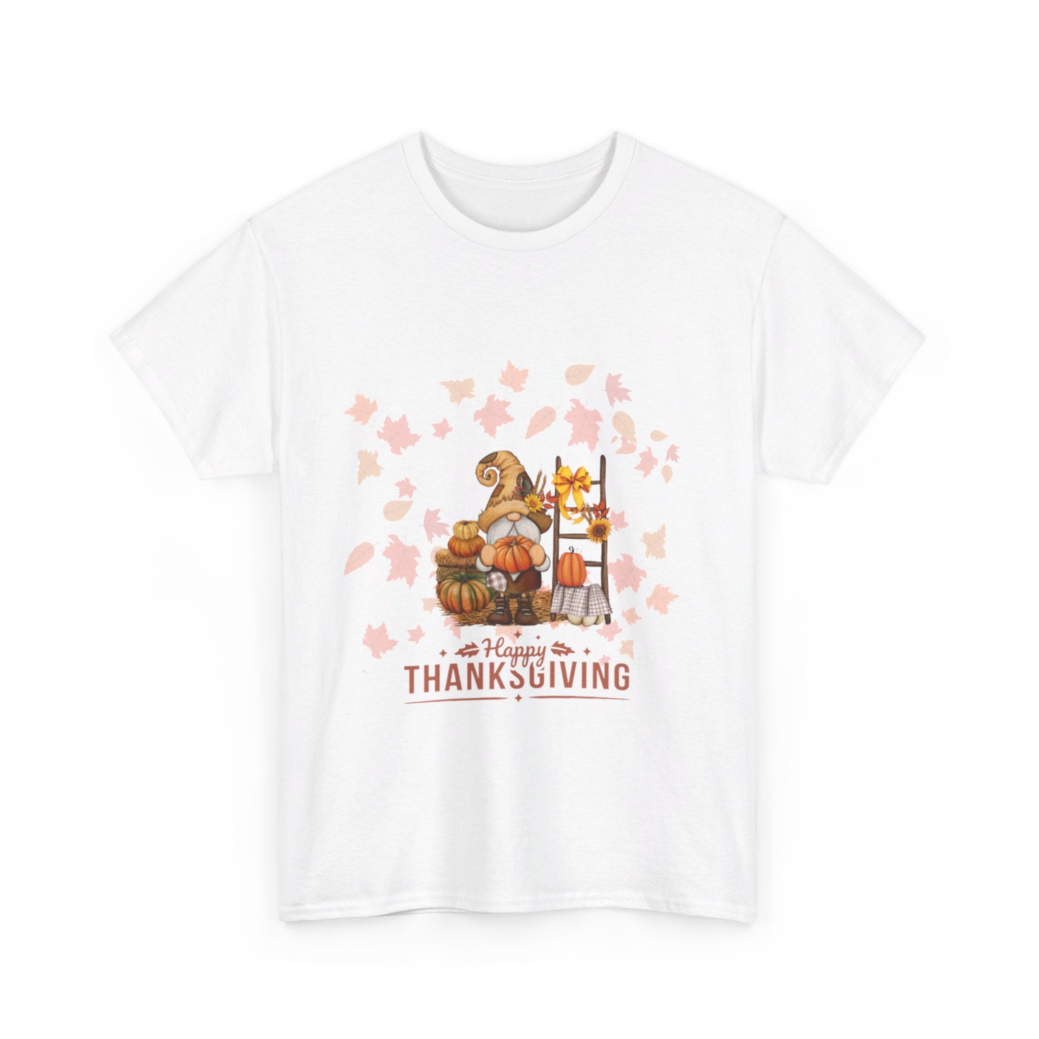 Gnome Happy Thanksgiving Unisex Heavy Cotton Tee