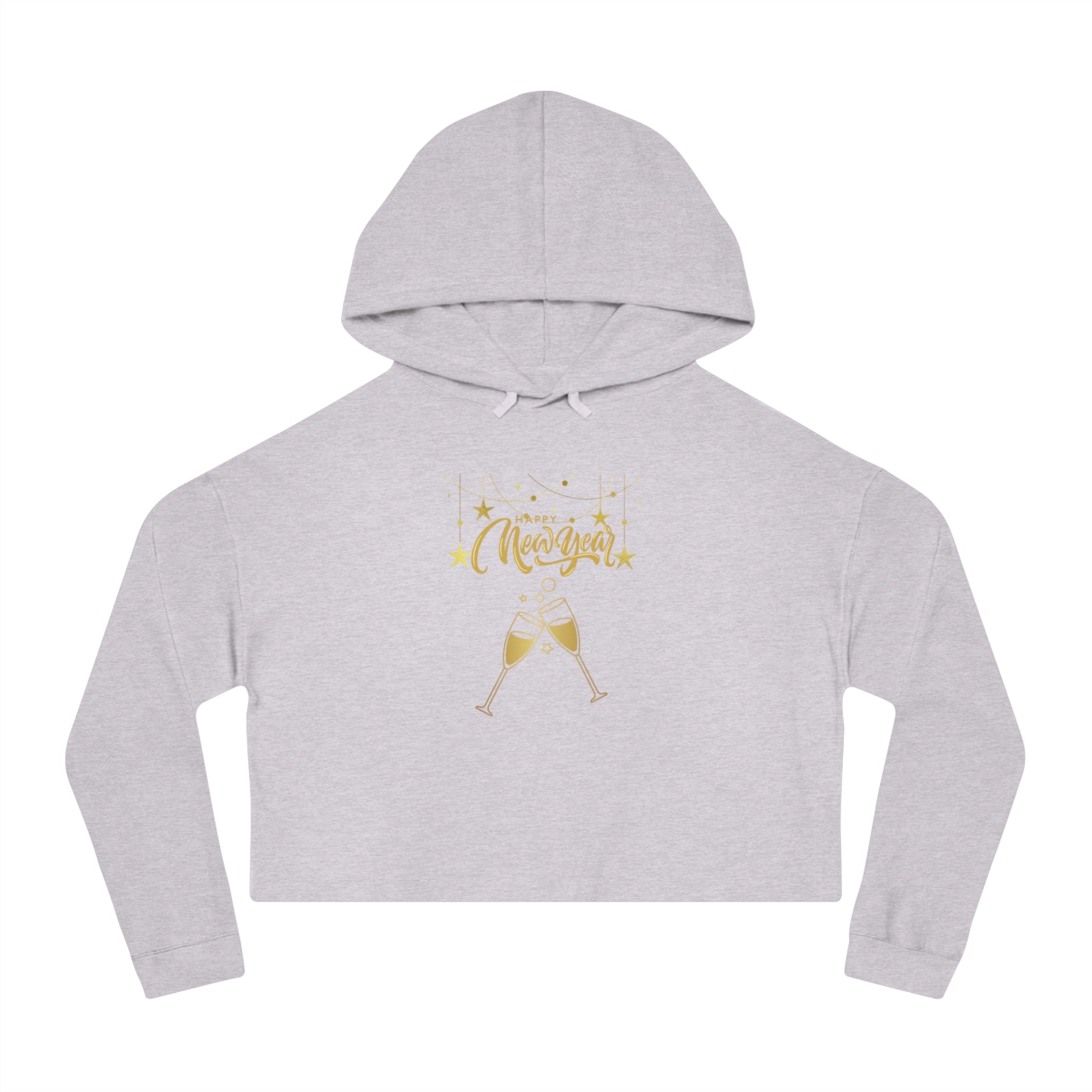 Happy New Year Women’s Cropped Hooded Sweatshirt