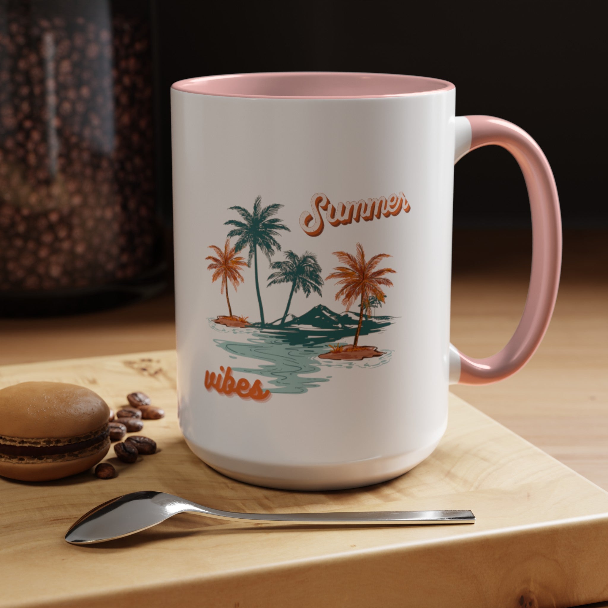 Summer Season Vibes Accent Coffee Mug (11, 15oz)