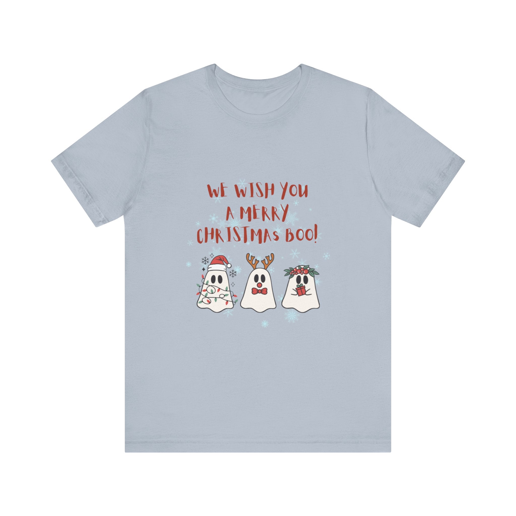 We Wish You A Merry Christmas Boo Unisex Jersey Short Sleeve Tee
