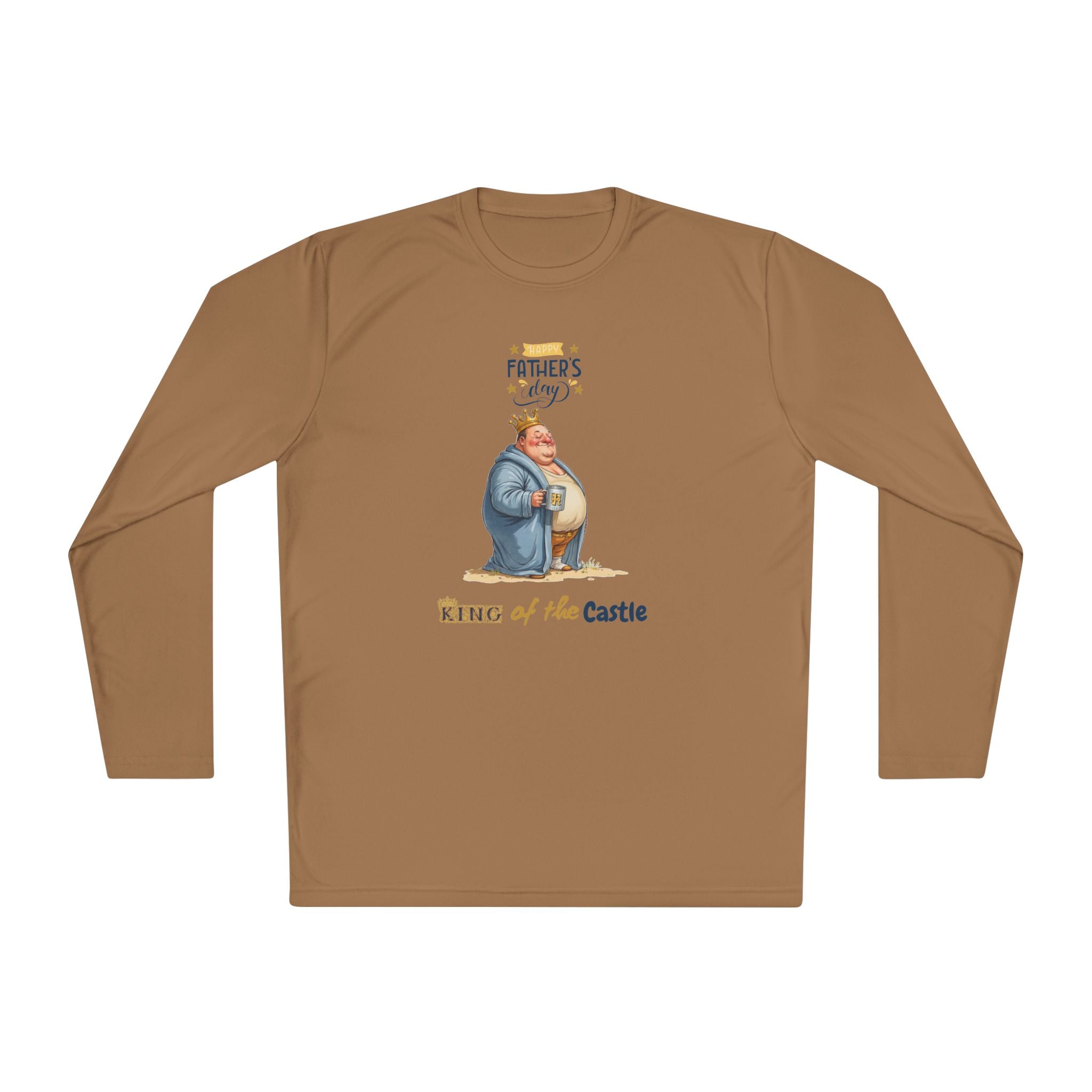 Father's Day King of the Castle Long Sleeve Tee | Unisex Lightweight Shirt