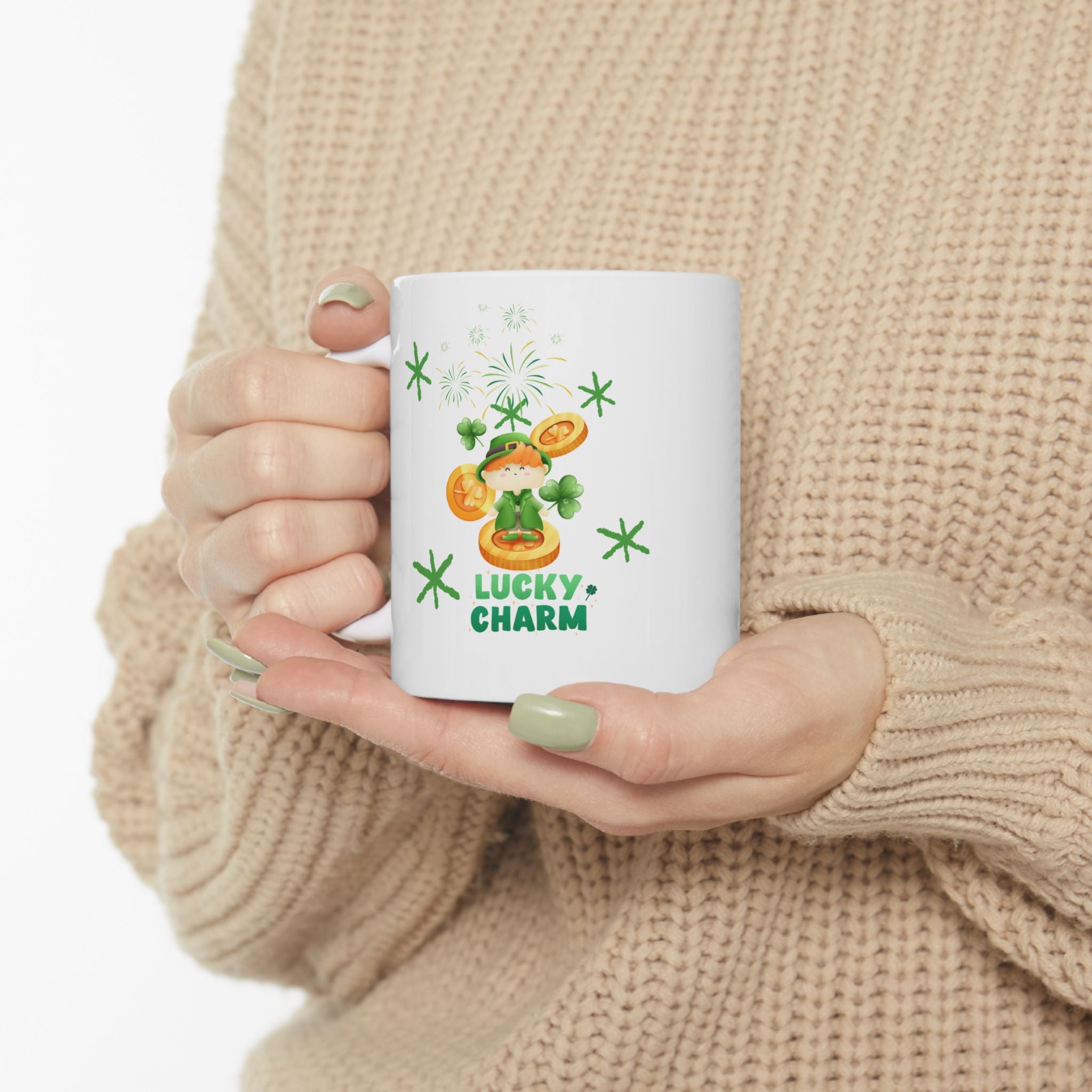 Lucky Charm Ceramic Coffee Mug, 11oz & 15oz
