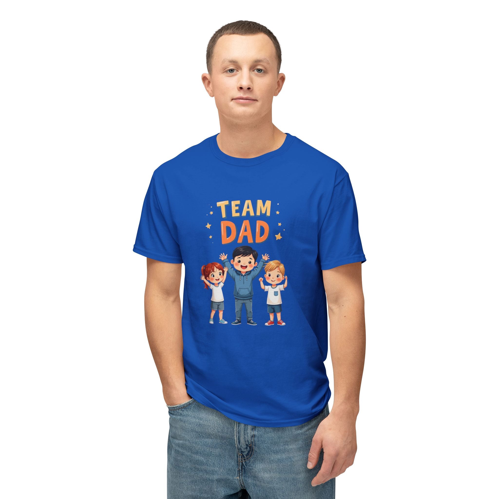 Team Dad Unisex HD Cotton T-shirt, Father’s Day Gift