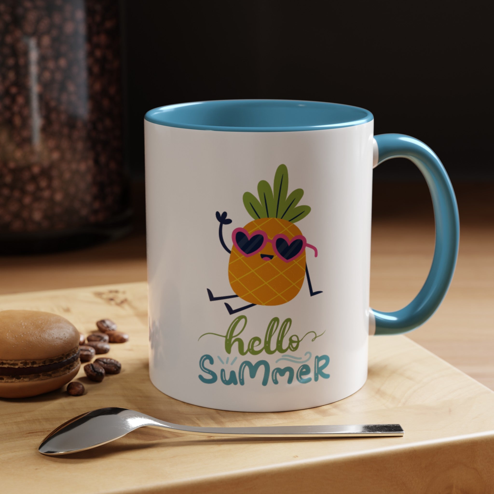 Hello Summer Fun Accent Coffee Mug (11, 15oz)