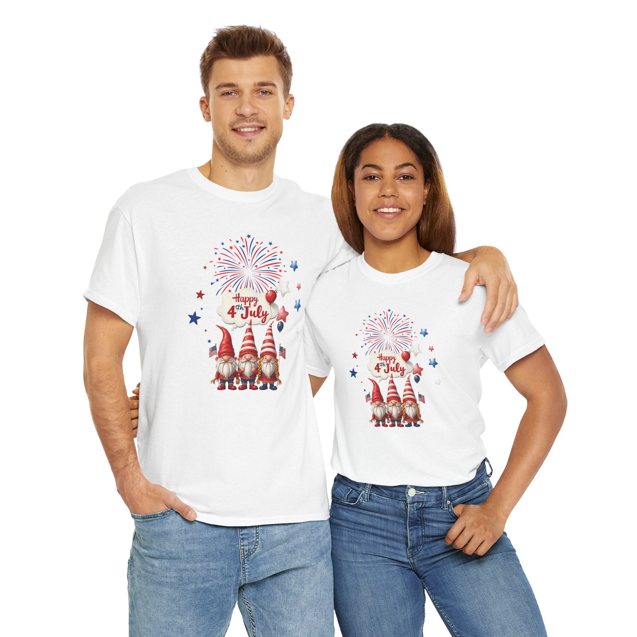 Gnome 4th of July Unisex Heavy Common Tee
