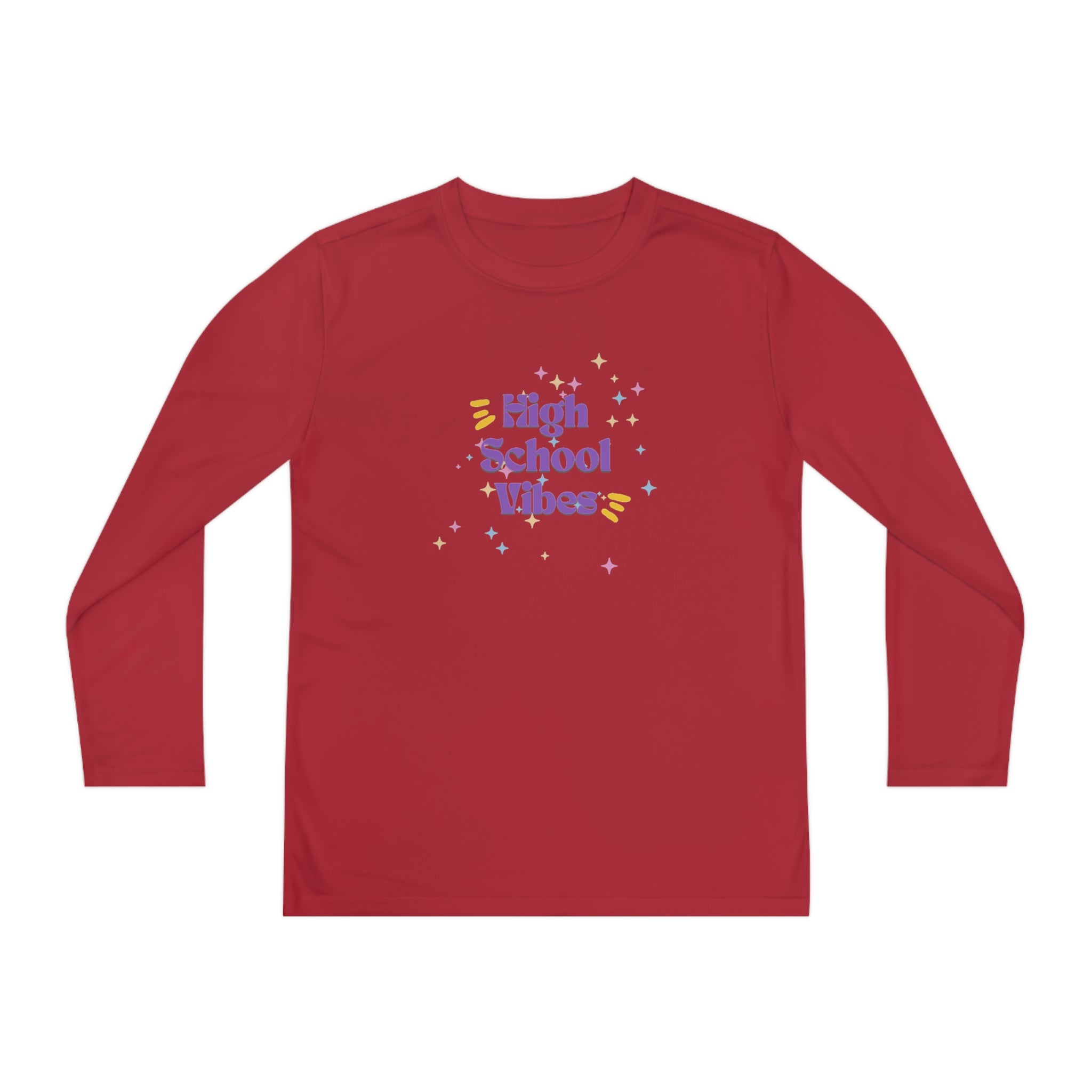 High School Vibes Youth Long Sleeve Competitor Tee