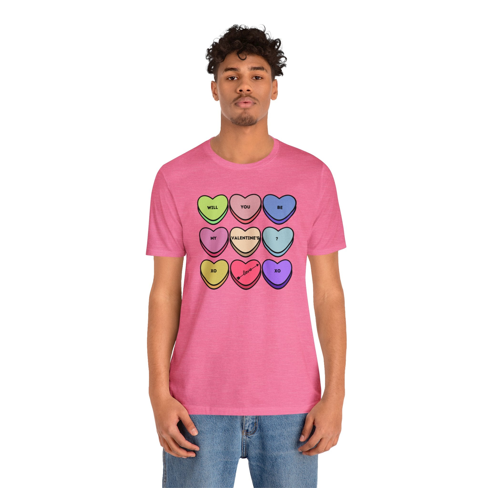 Will You Be My Valentine? Unisex Jersey Short Sleeve Tee