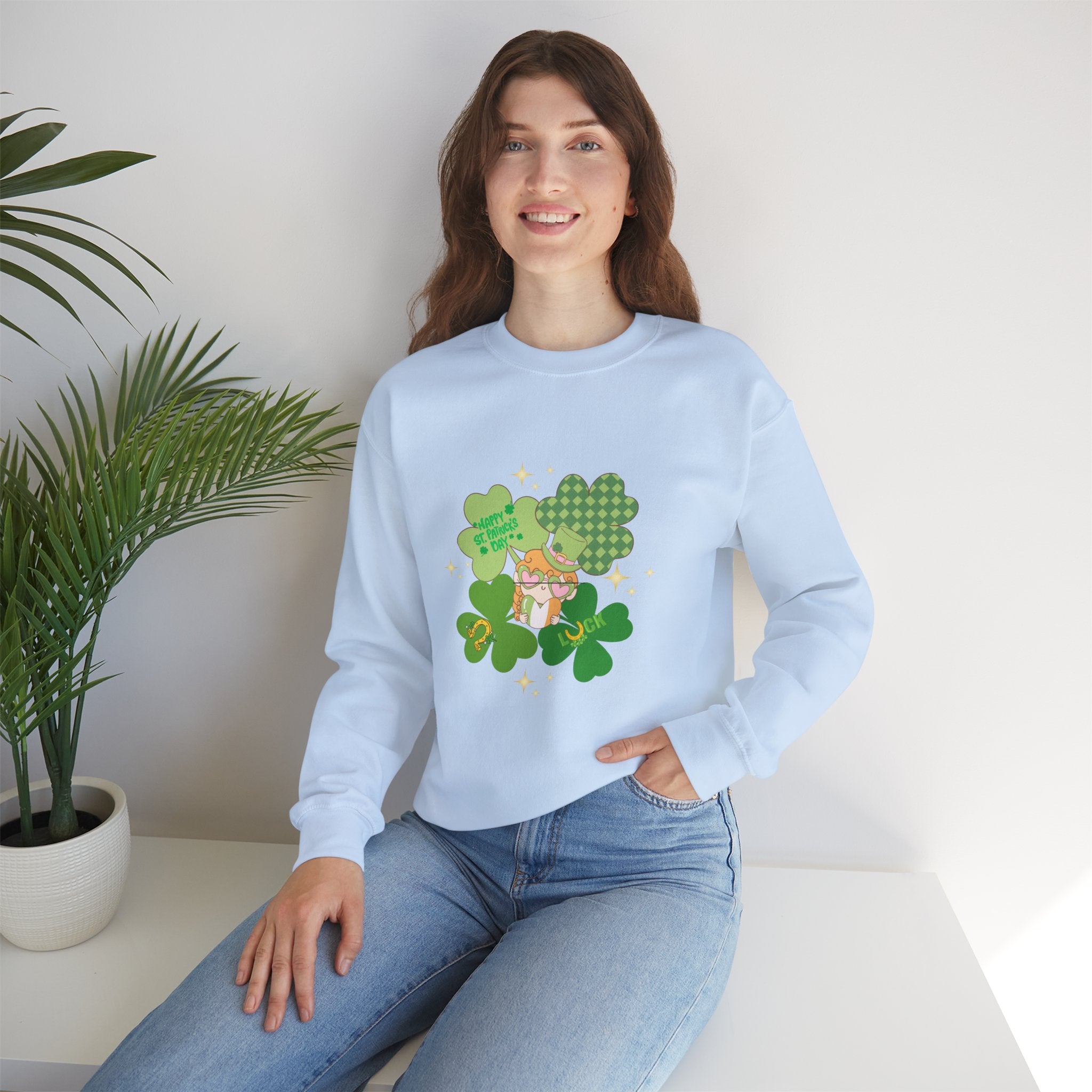 Retro St. Paddy's Day Unisex Heavy Blend™ Crewneck Sweatshirt