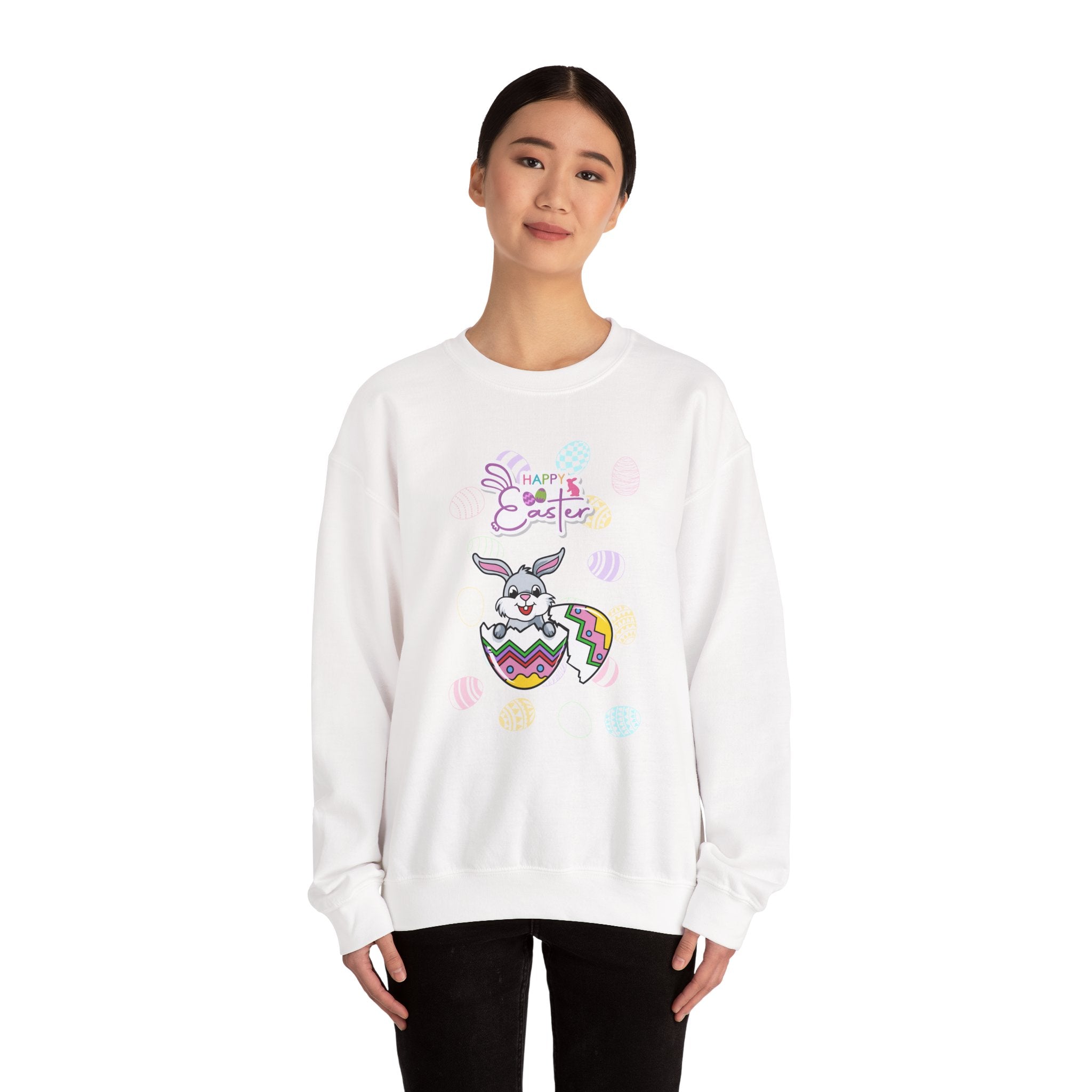 Easter Greetings Crewneck Sweatshirt – Unisex Heavy Blend™ – Happy Easter Design