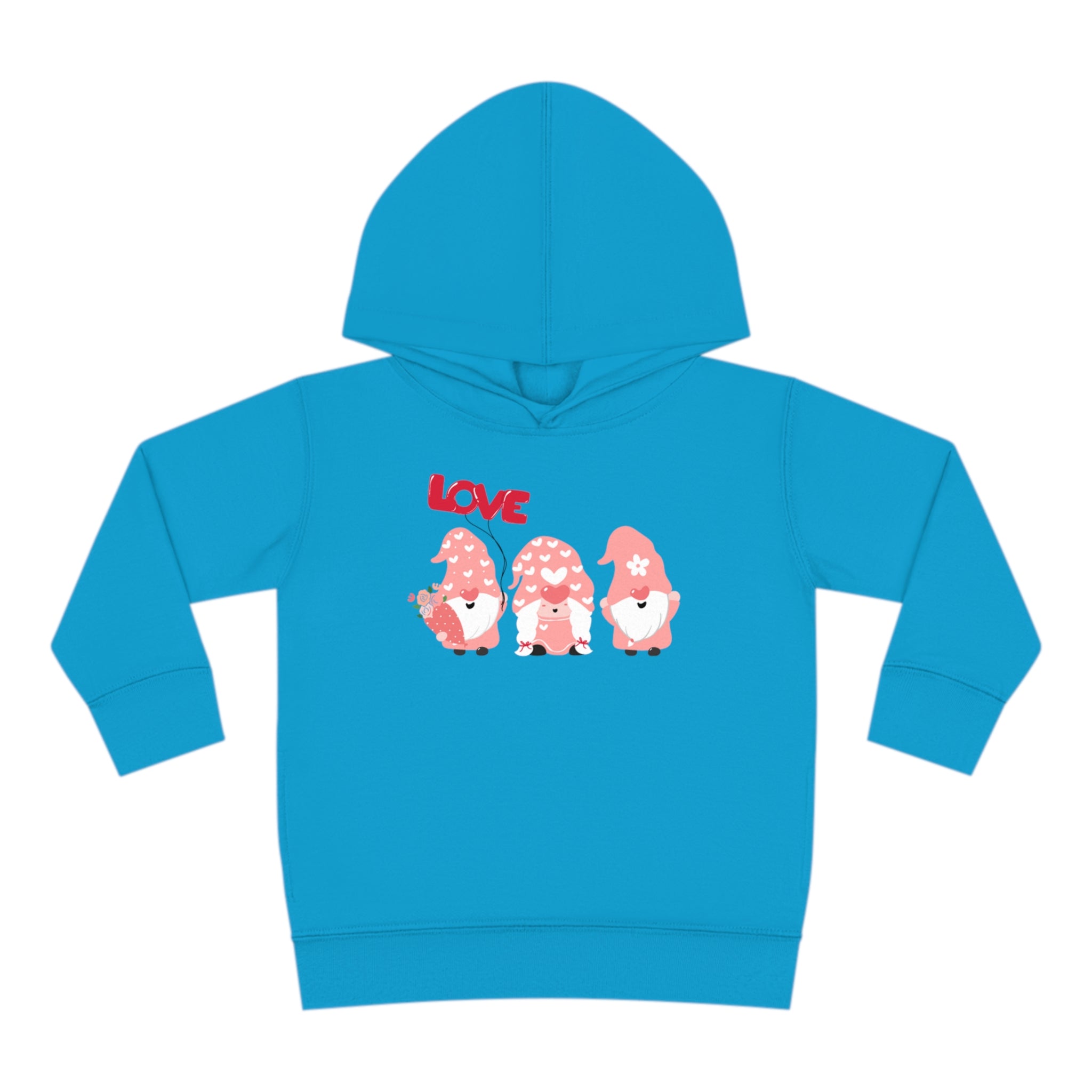 Love Gnome Day Toddler Pullover Fleece Hoodie