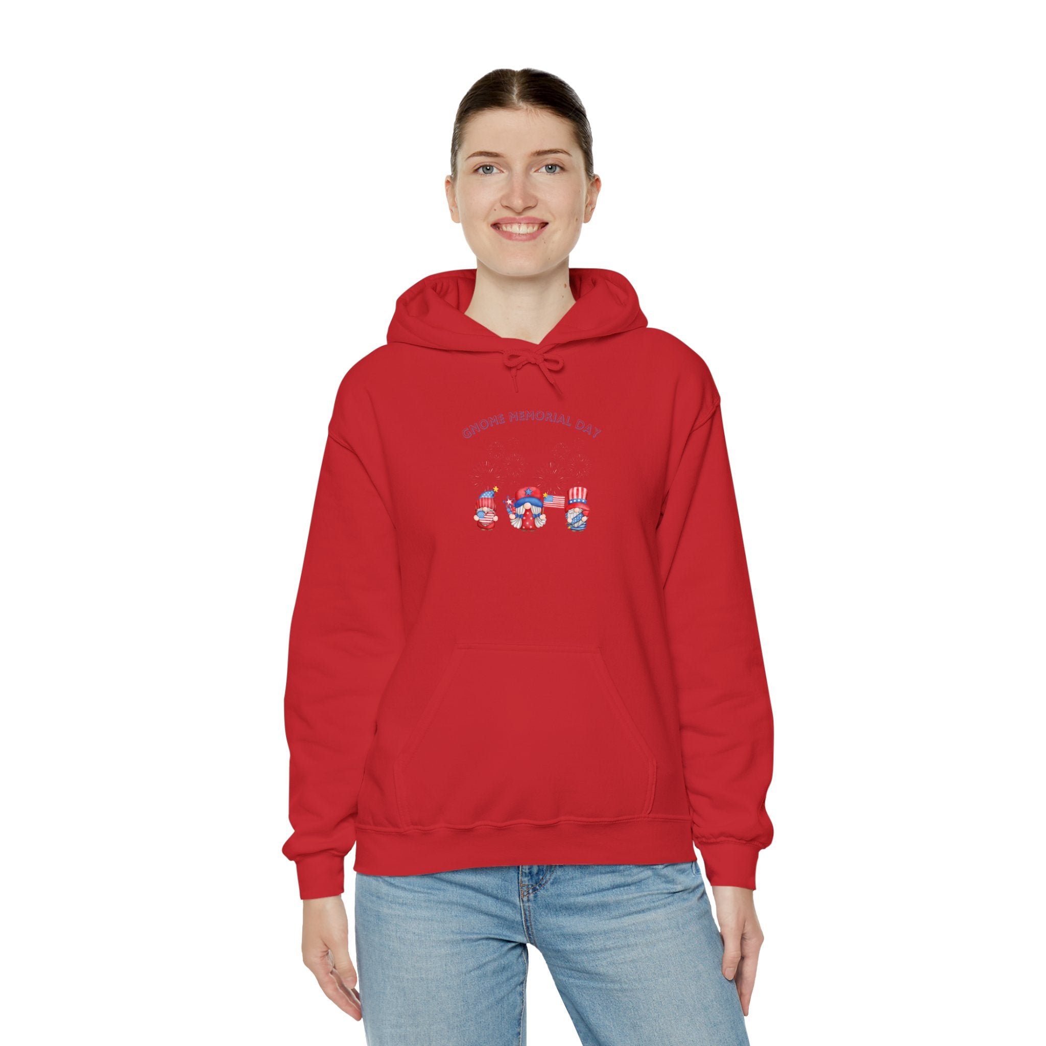 Gnome Memorial Day Hooded Sweatshirt