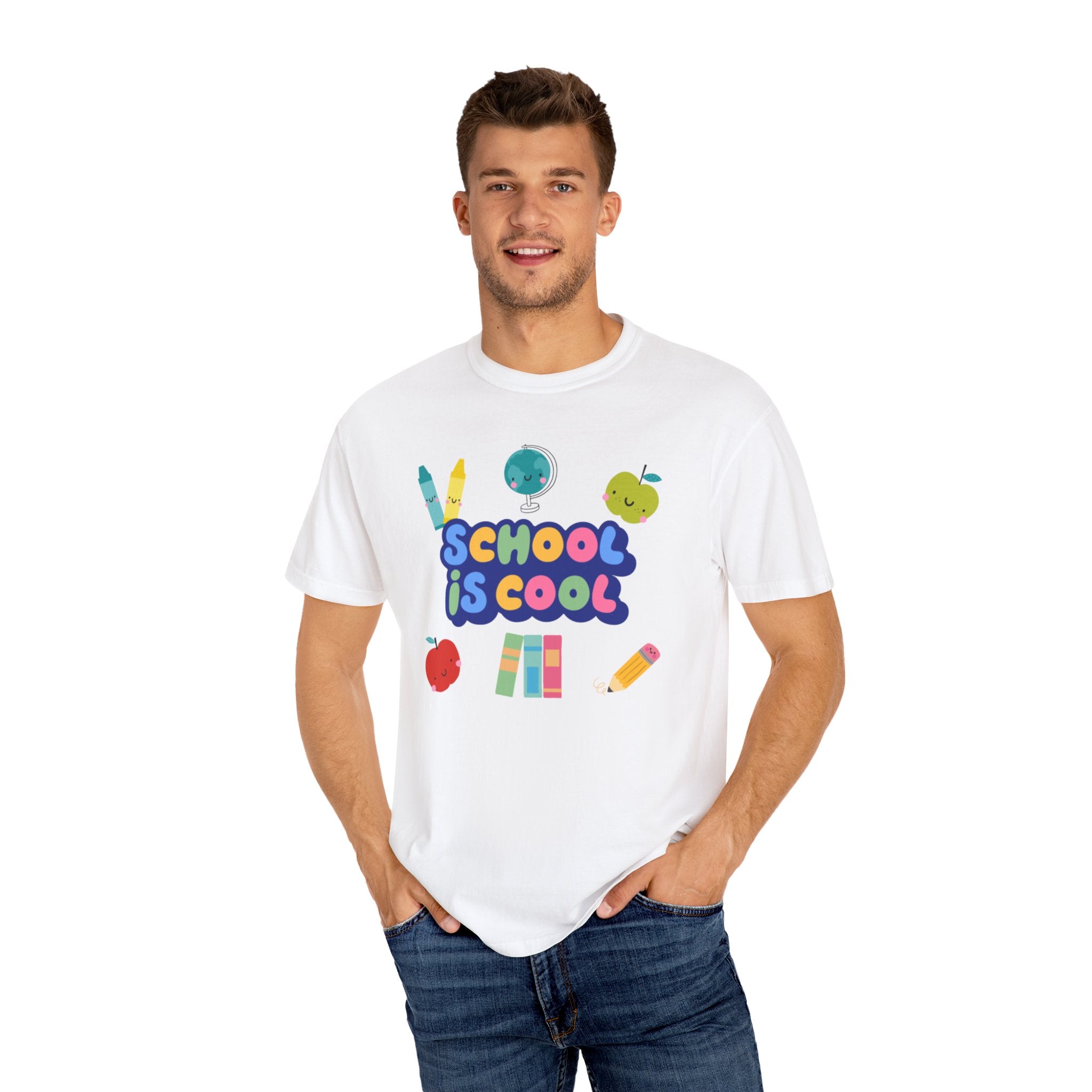 School Is Cool Unisex Garment-Dyed T-shirt