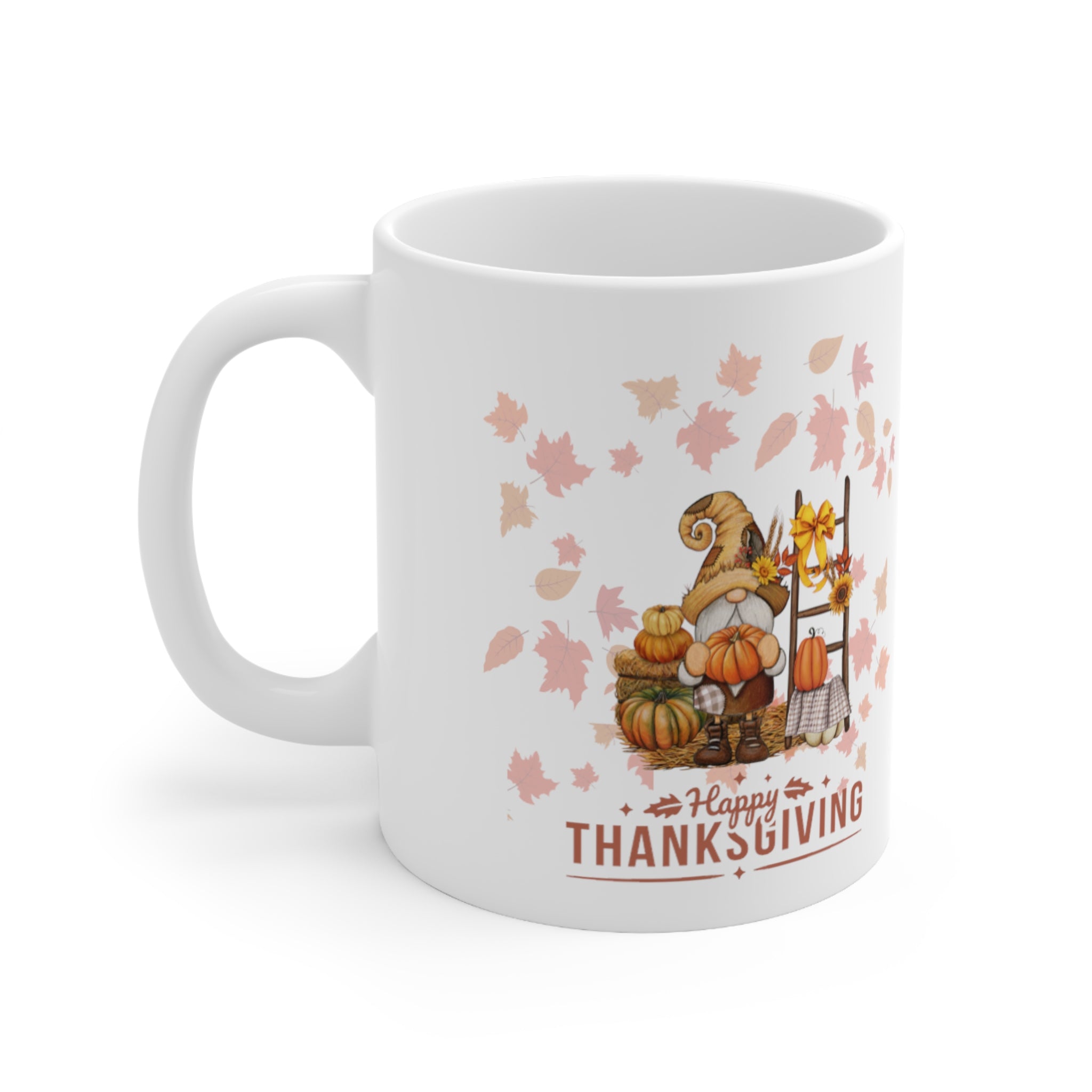Gnome Happy Thanksgiving Ceramic Mug 11oz