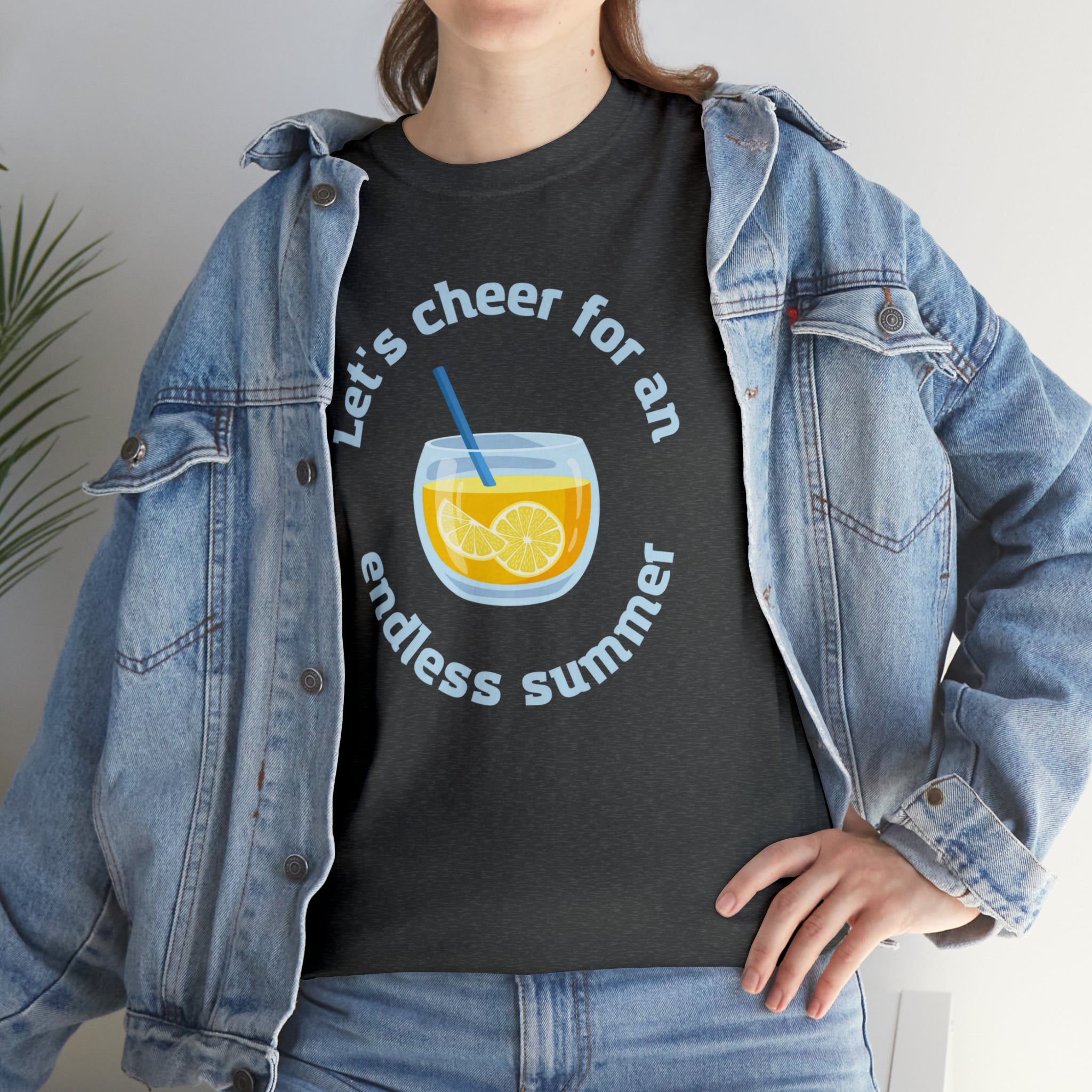 Let's Cheer For An Endless Summer Unisex Heavy Cotton Tee
