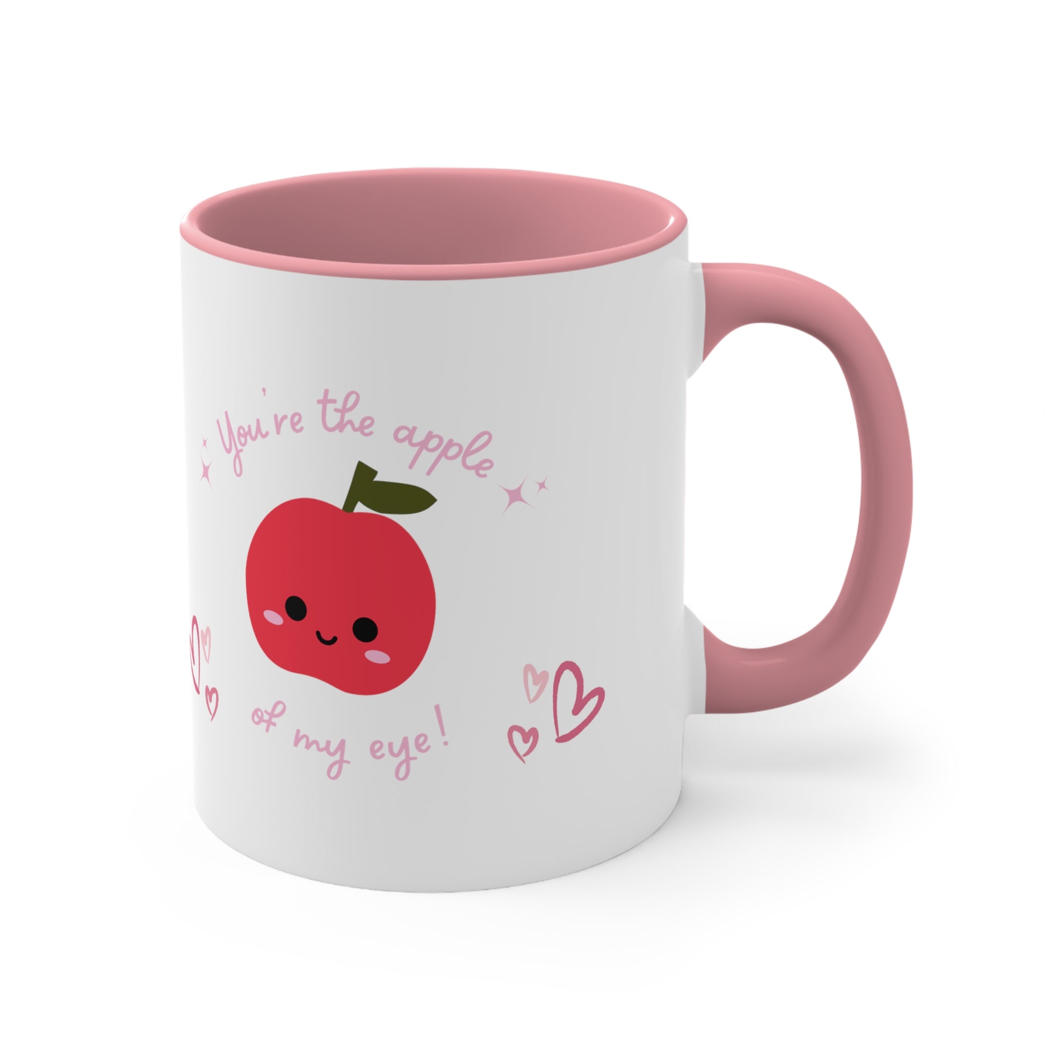 You Are The Apple Of My Eyes Accent Coffee Mug, 11oz