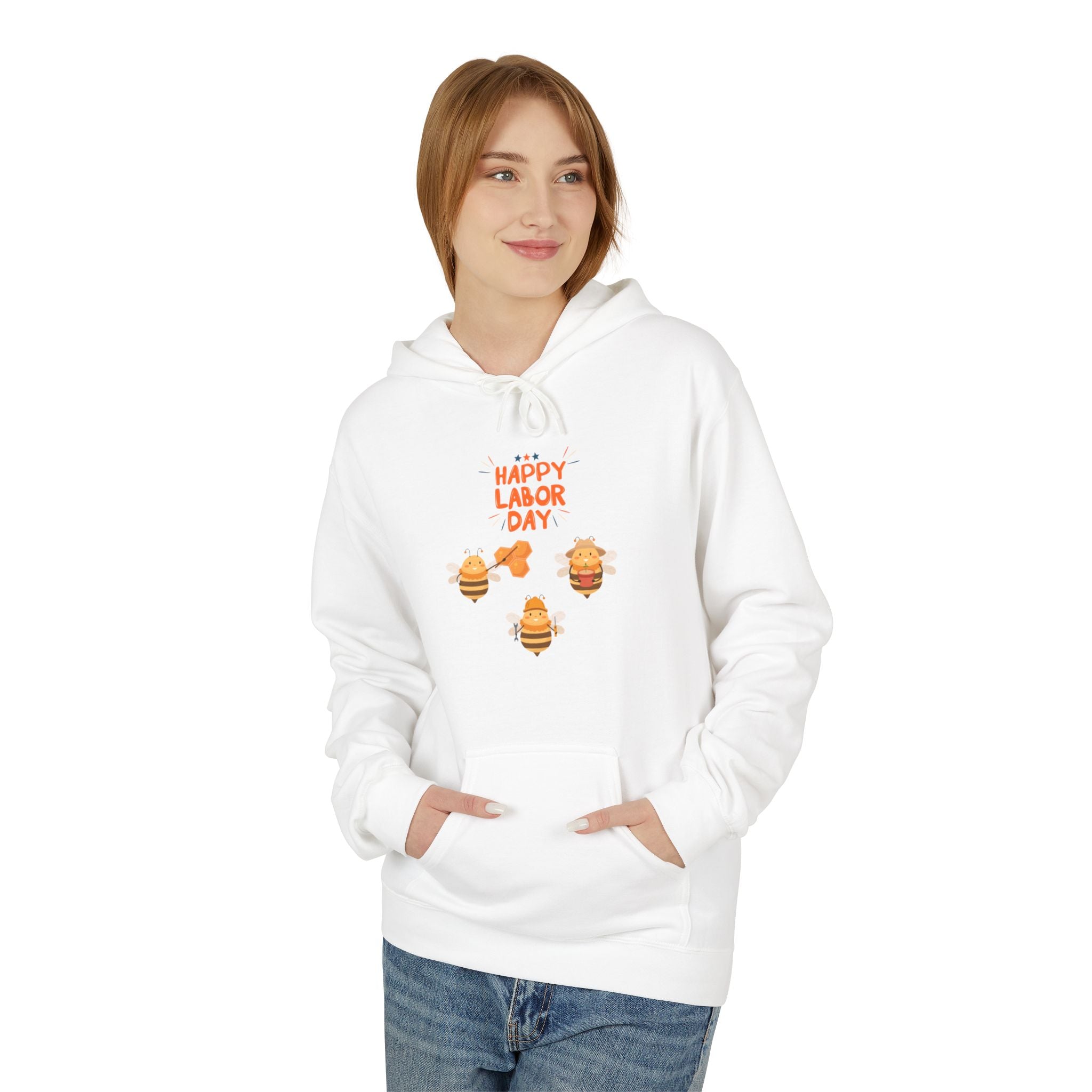 Bee Labor Day Unisex Midweight Softstyle Fleece Hoodie