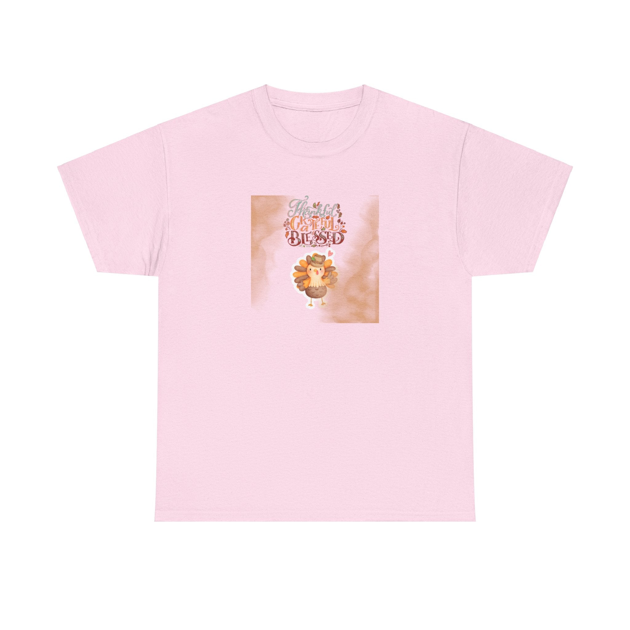 Thankful Grateful Blessed Unisex Heavy Cotton Tee
