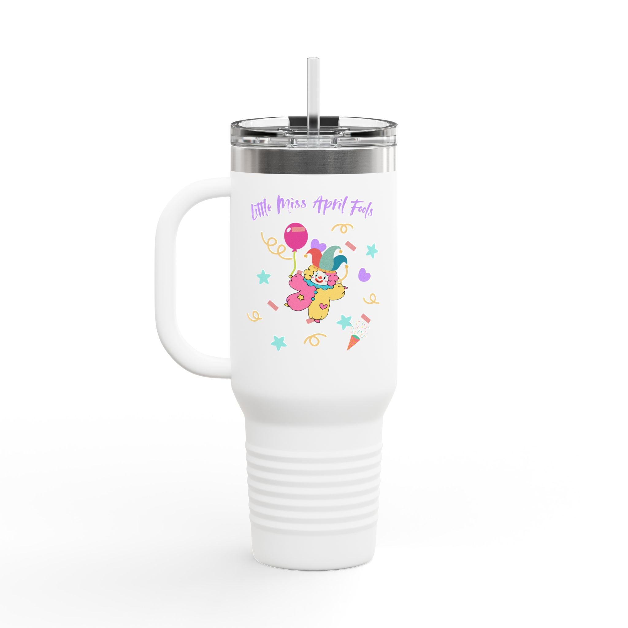 Little Miss April Fool's Day Insulated Travel Mug