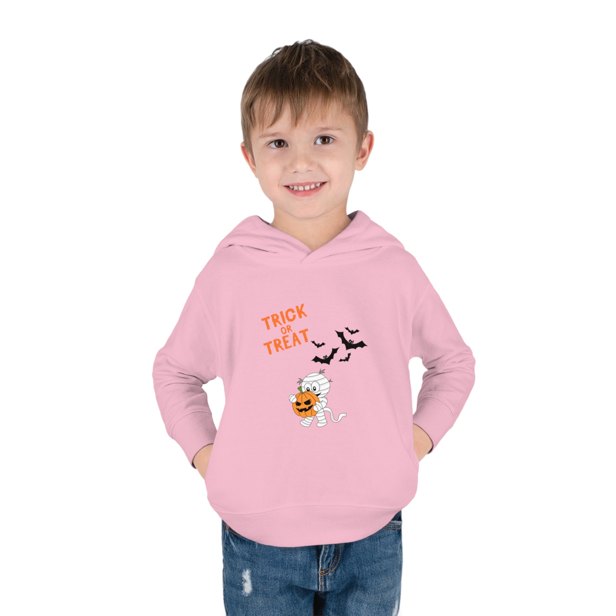 Merry Halloween Toddler Pullover Fleece Hoodie