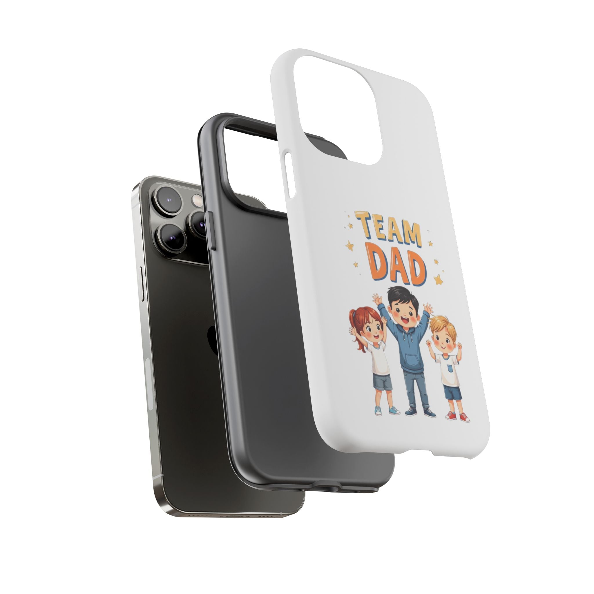 Team Dad Phone Case, Fun Gift for Fathers, Durable Phone Protector, Cute Dad Team Merchandise, Father's Day Special