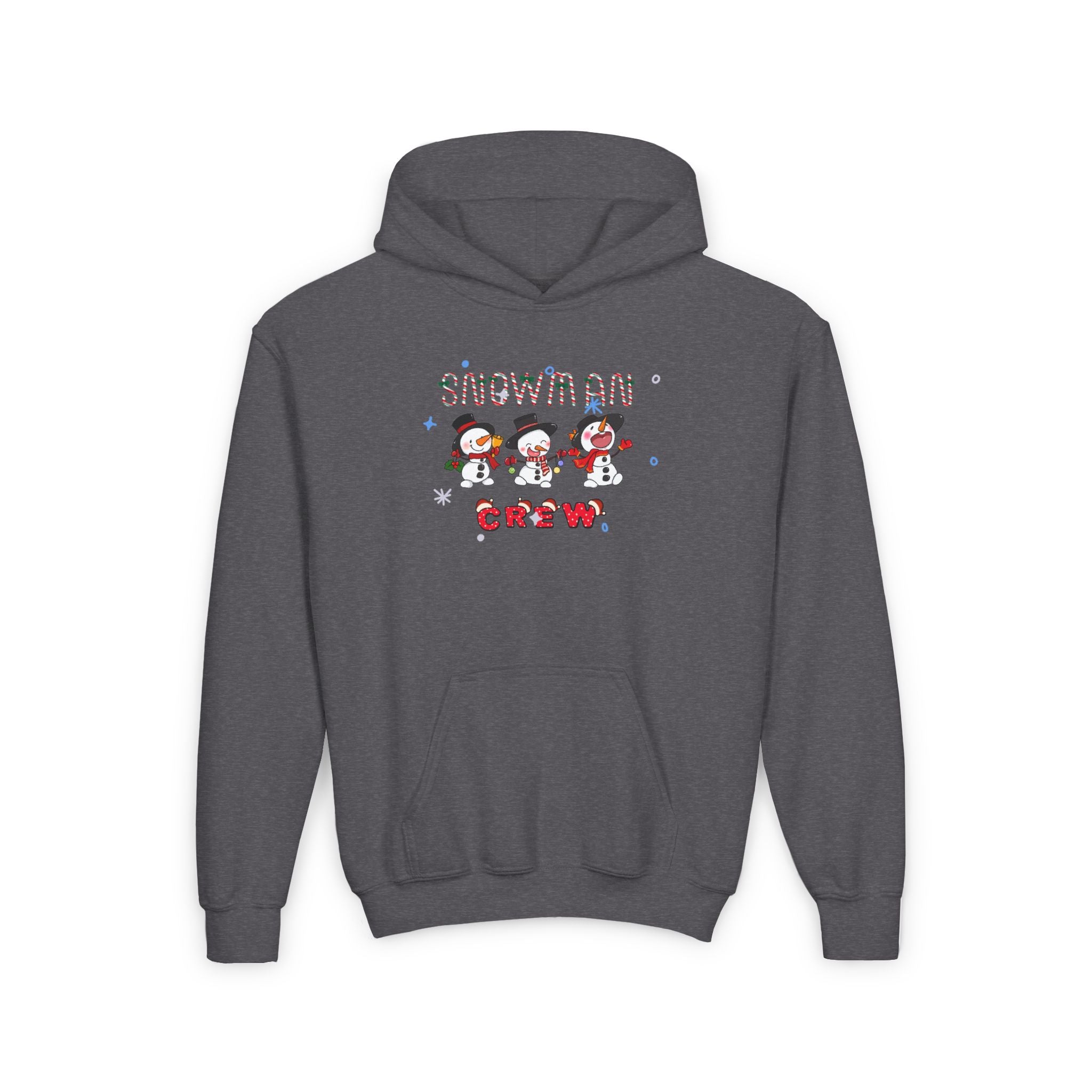 Snowman Crew Youth Heavy Blend Hooded Sweatshirt