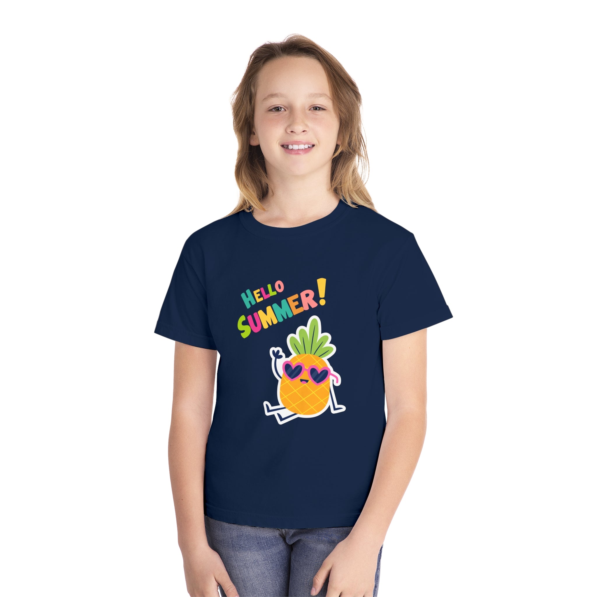 Hello Pineapple Summer Youth Midweight Tee