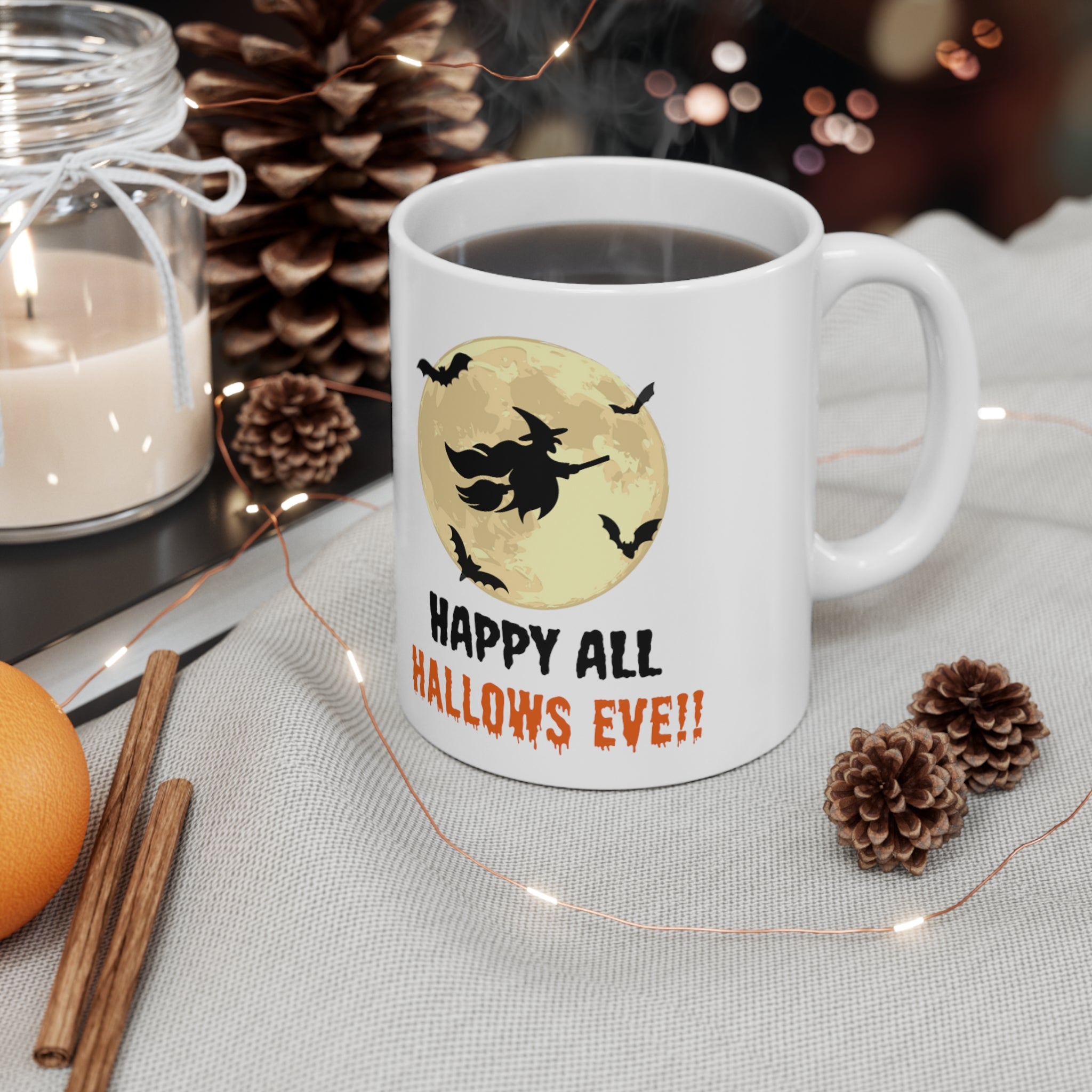 Happy All Hallows Eve Ceramic Mug 11oz