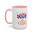 Wish U A Happy Labor Day Accent Coffee Mug (11, 15oz)