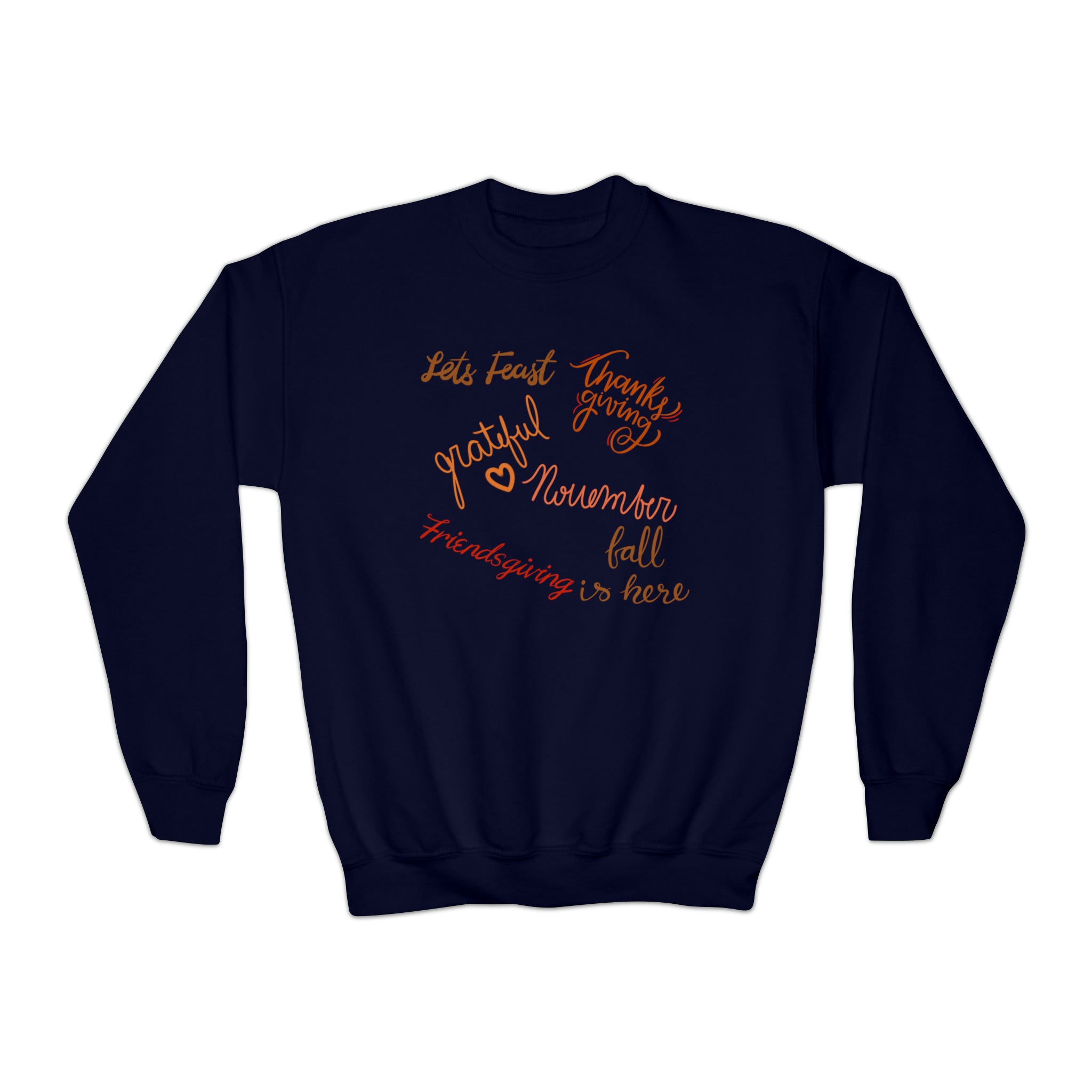Thanksgiving Season Youth Crewneck Sweatshirt