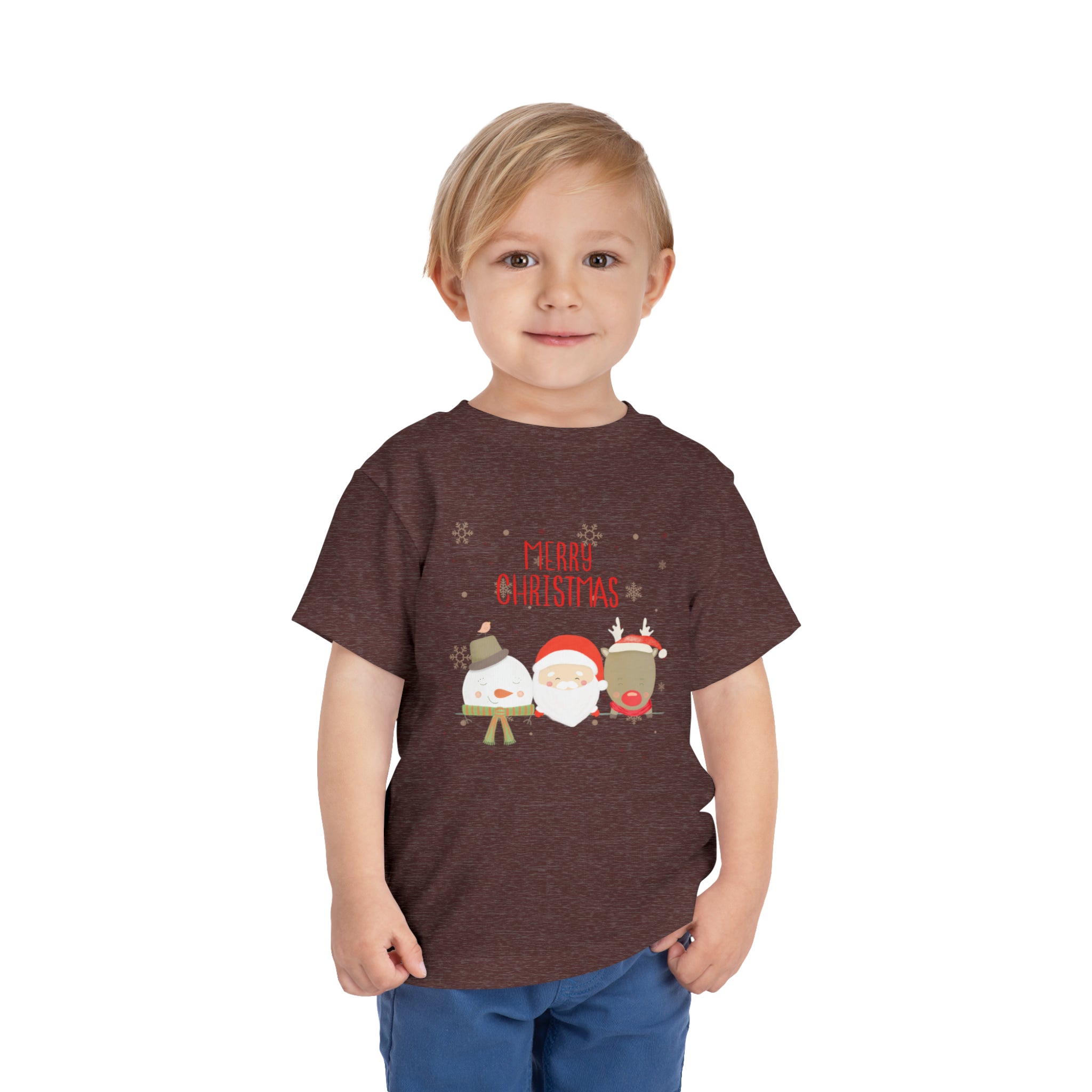 Merry Xmas Crew Toddler Short Sleeve Tee
