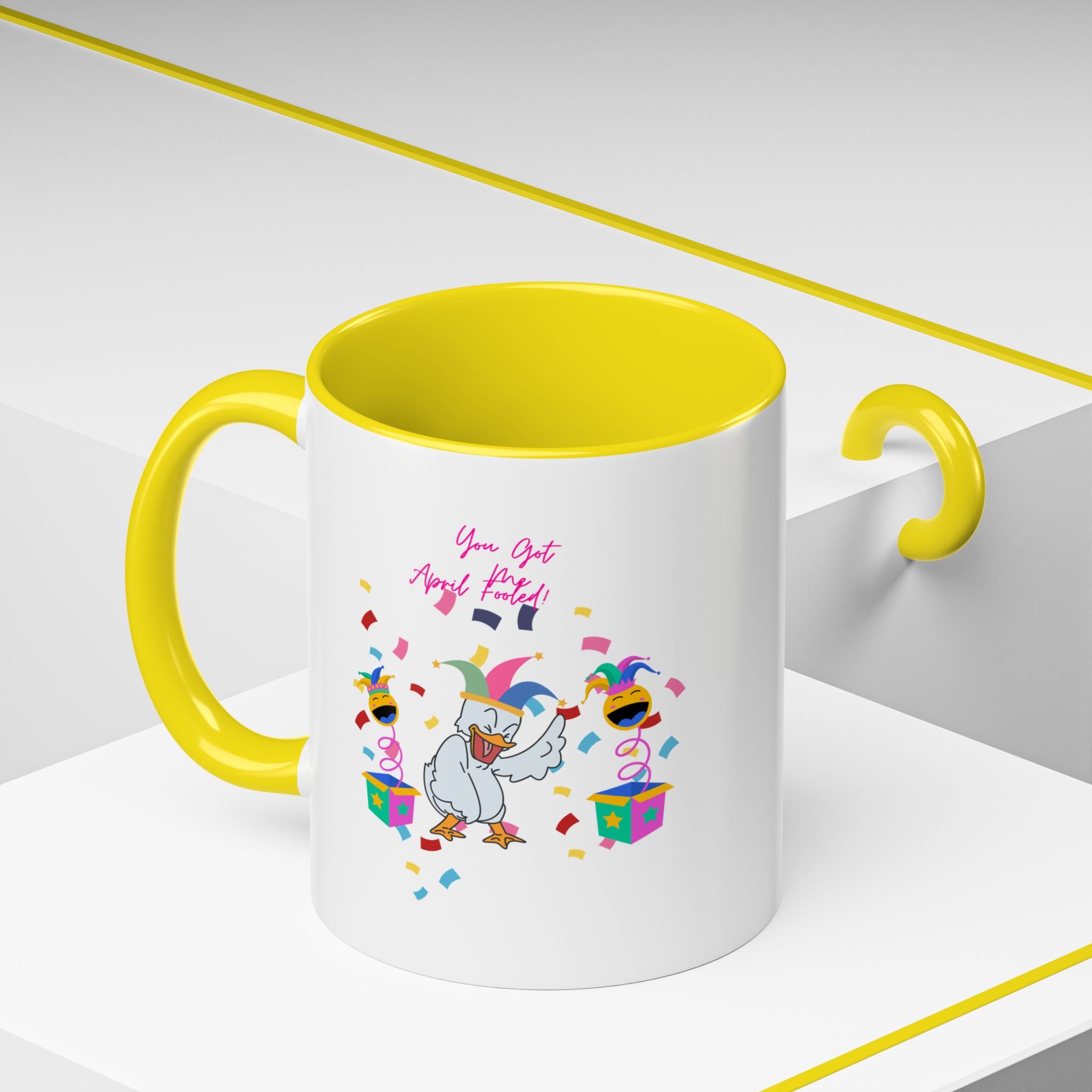 You Got Me April Fooled! Accent Coffee Mug