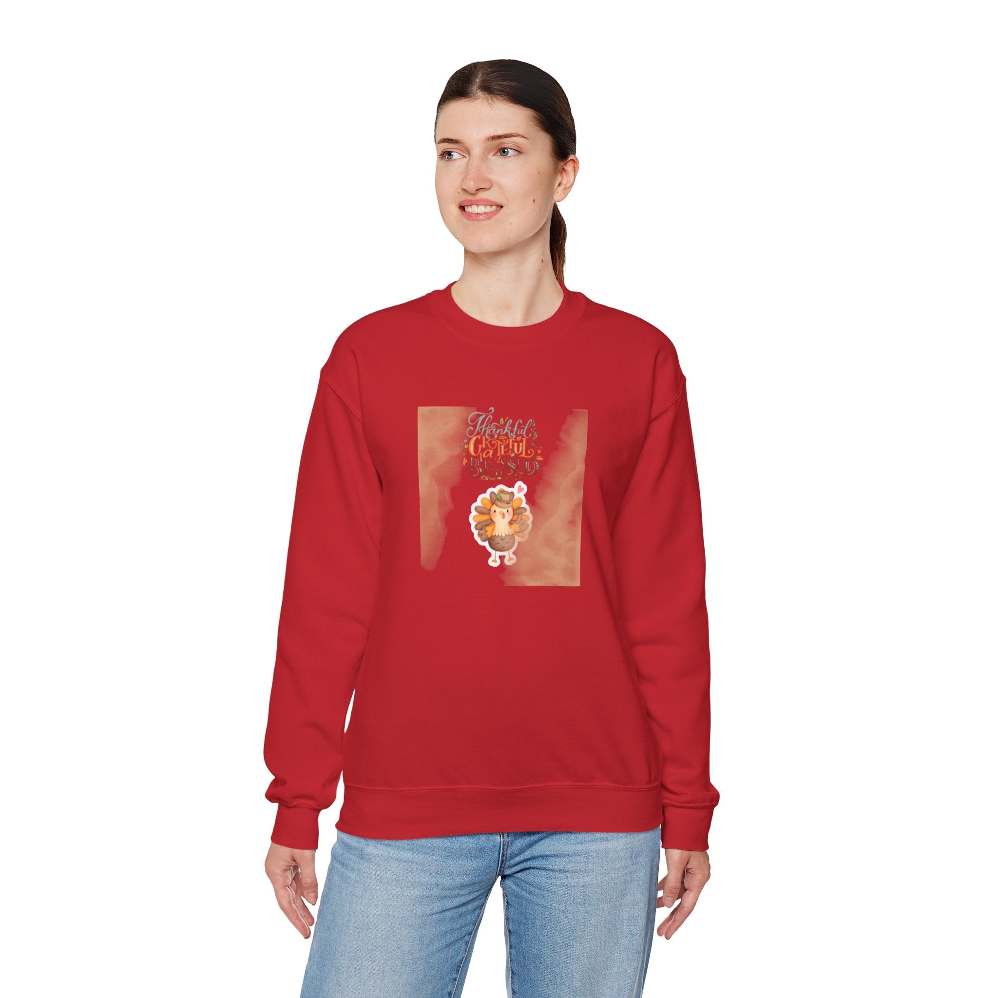 Thankful Grateful Blessed Unisex Heavy Blend™ Crewneck Sweatshirt