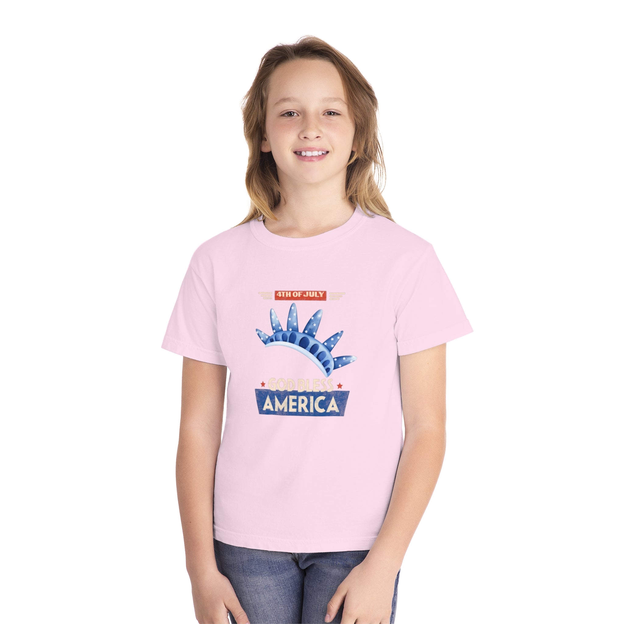 God Bless America Youth Midweight Tee