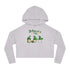 St Patty's Day Gnome Women’s Cropped Hooded Sweatshirt