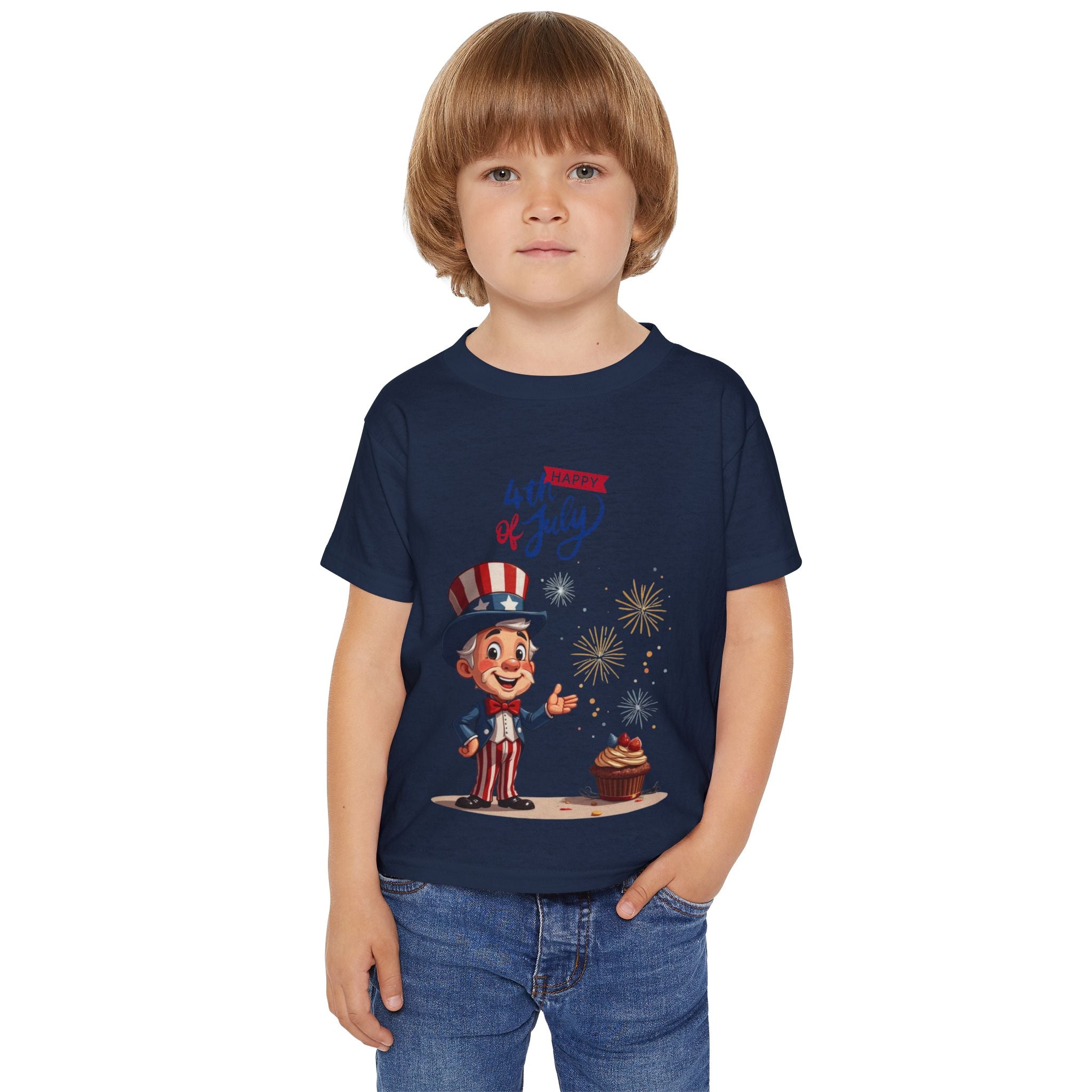 Uncle Sam Happy 4th of July Toddler T-Shirt