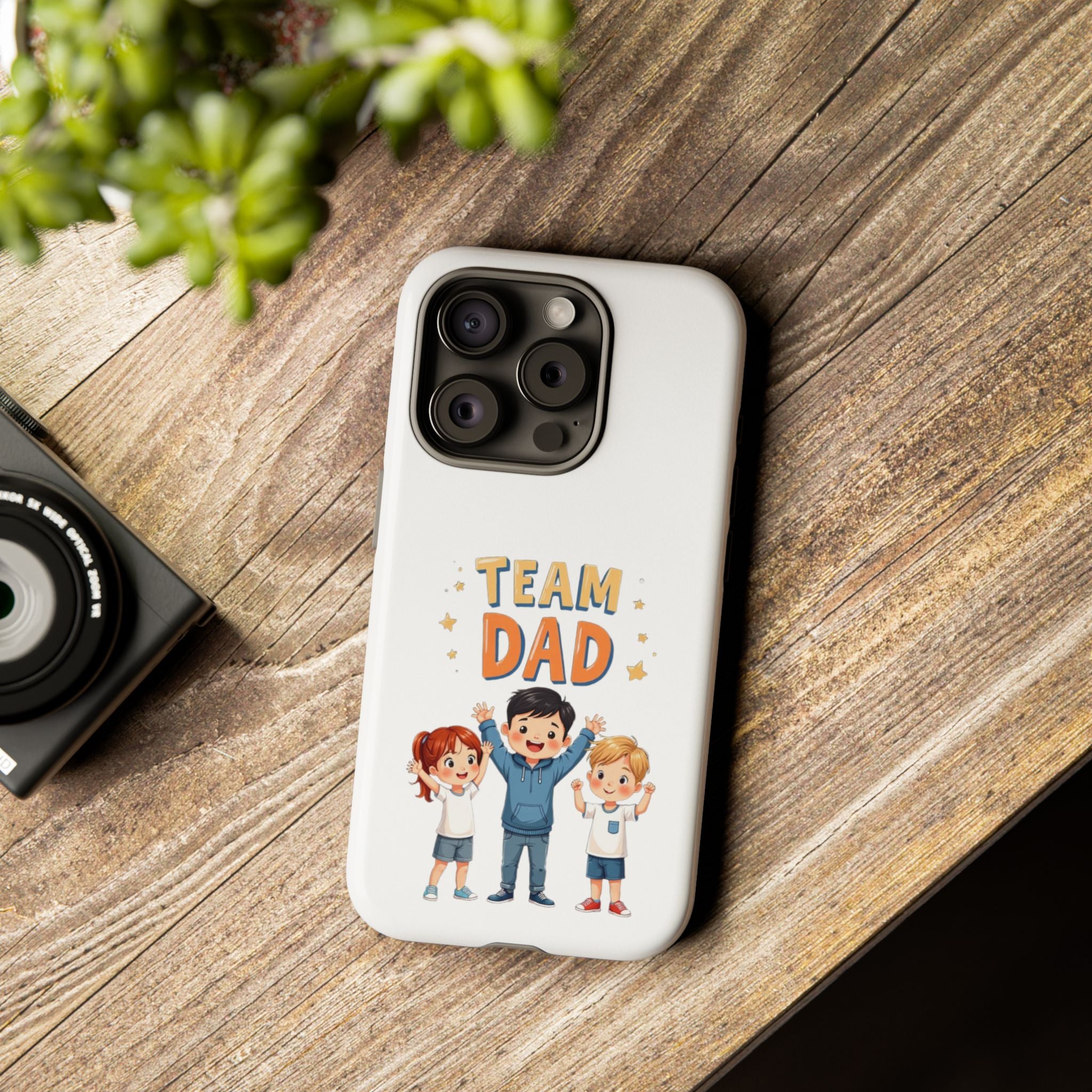 Team Dad Phone Case, Fun Gift for Fathers, Durable Phone Protector, Cute Dad Team Merchandise, Father's Day Special