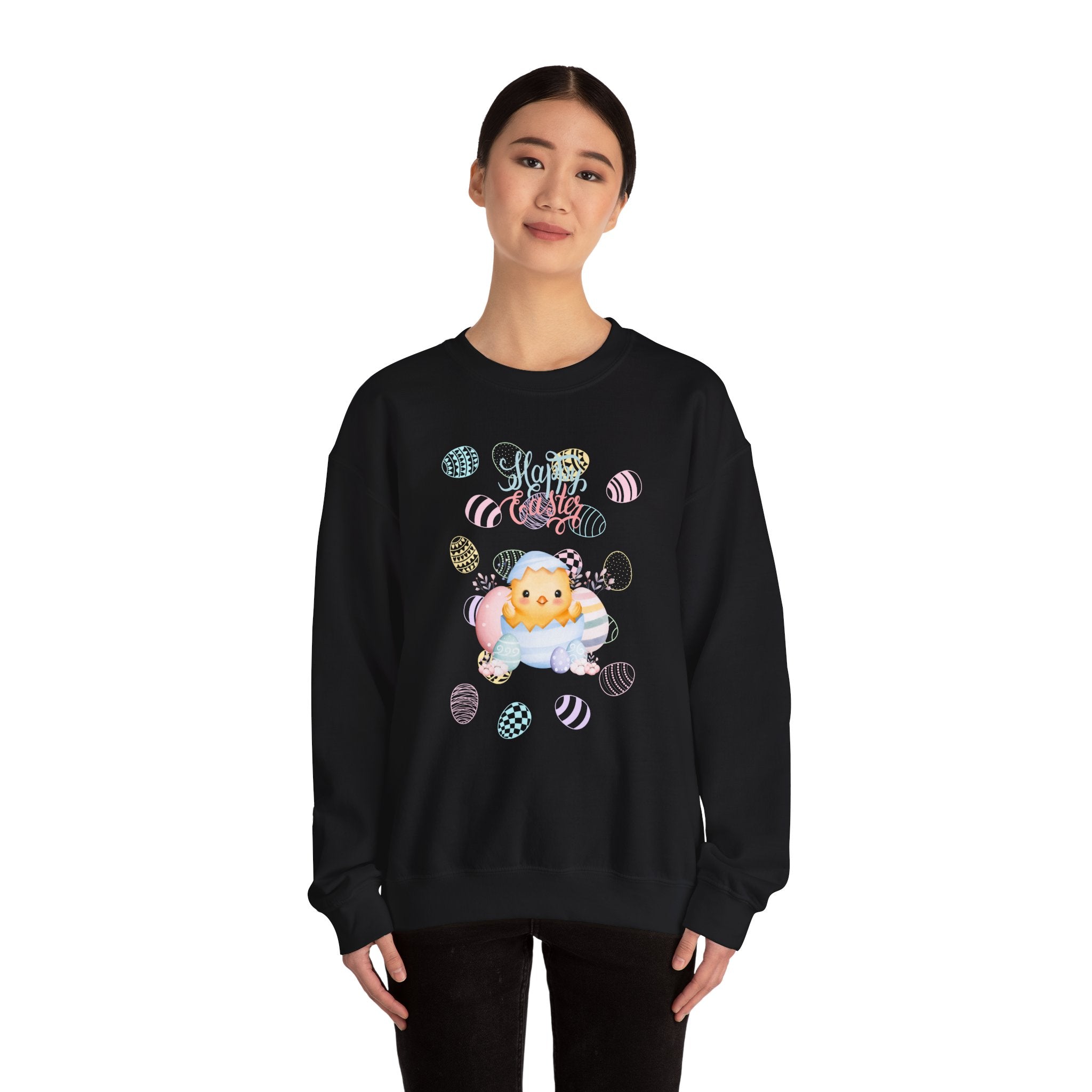 Chick Happy Easter Crewneck Sweatshirt - Unisex Heavy Blend™