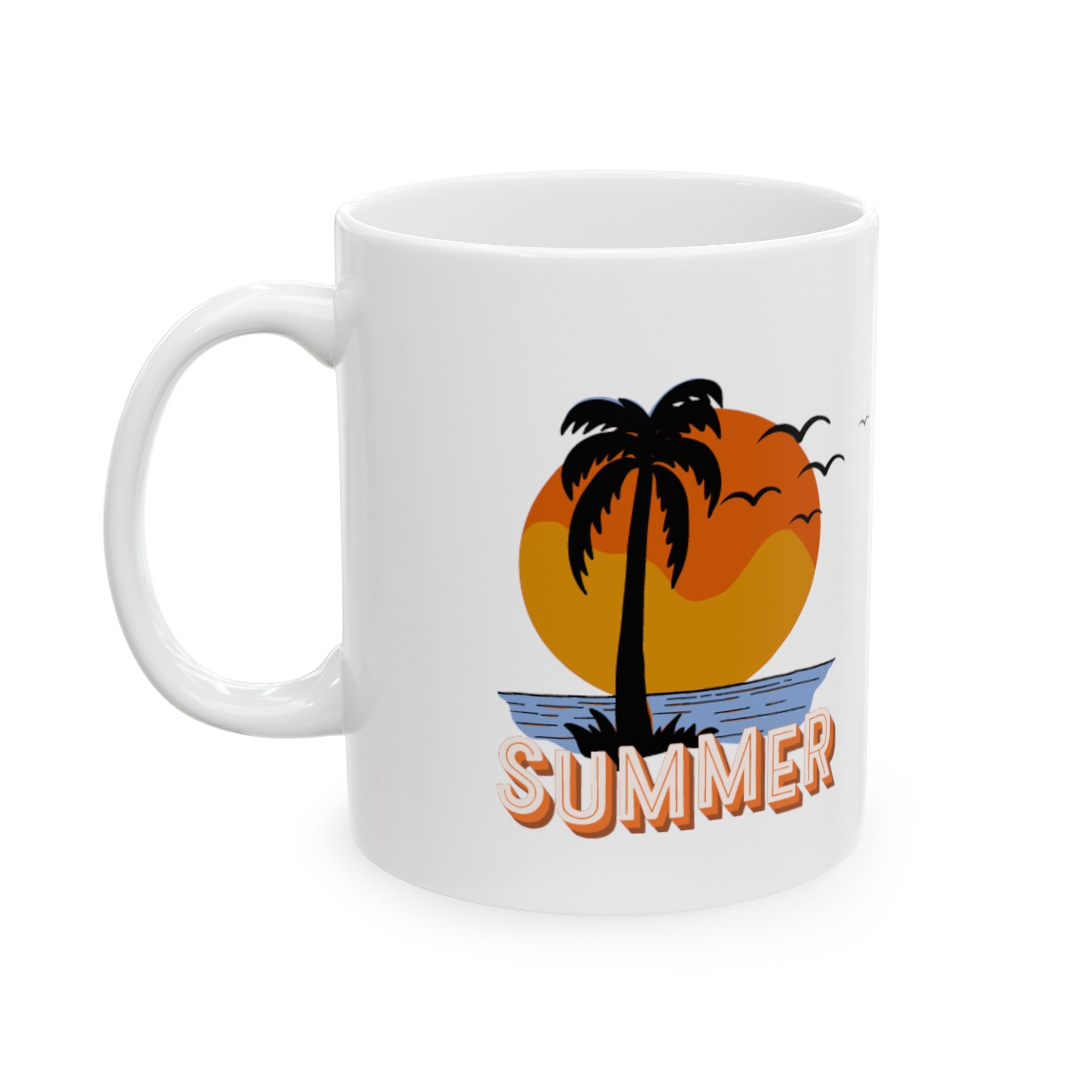 Summer Sunset Ceramic Mug, (11oz, 15oz)