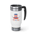 4th Of July Stainless Steel Travel Mug with Handle, 14oz