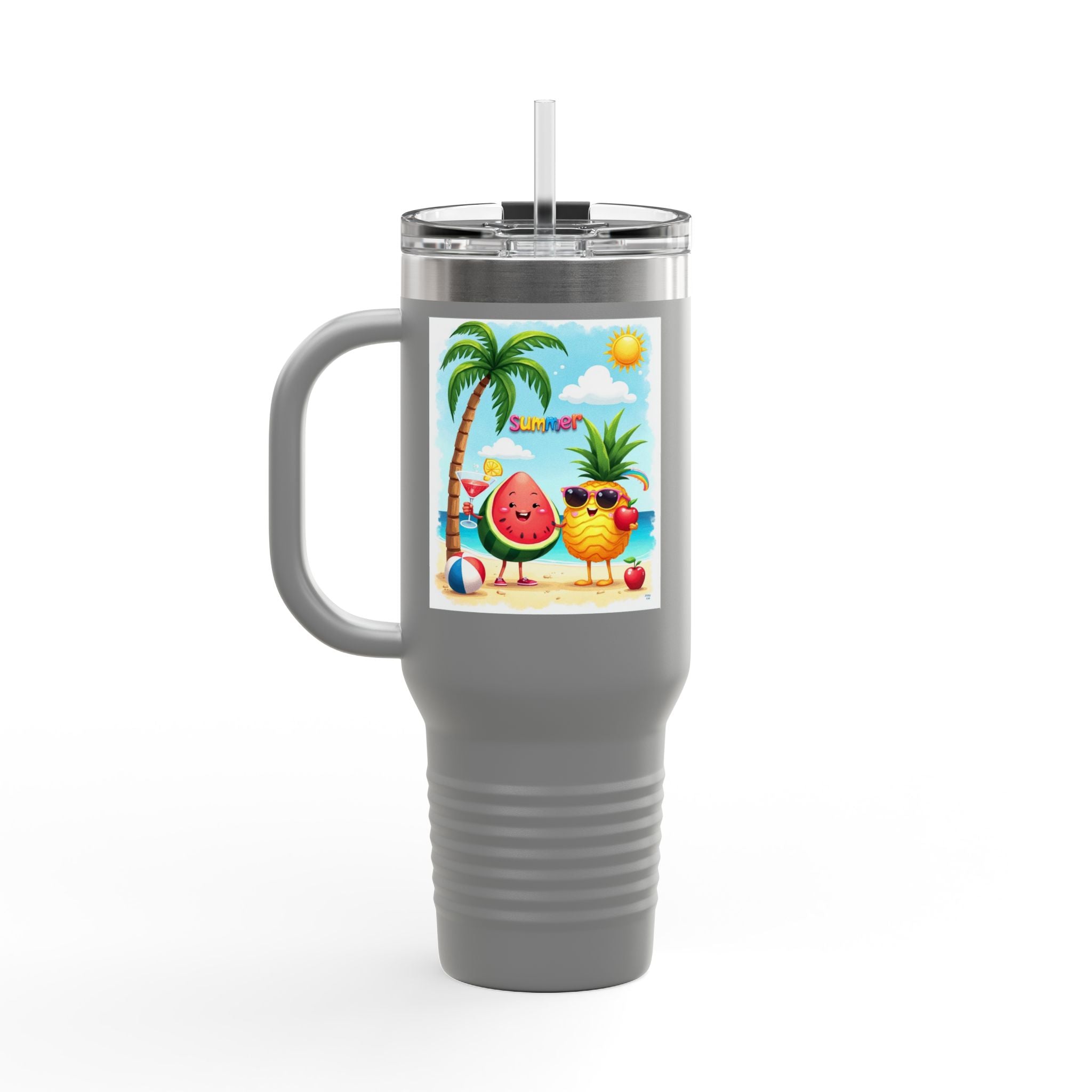 Summer Cool Insulated Travel Mug, 40oz.