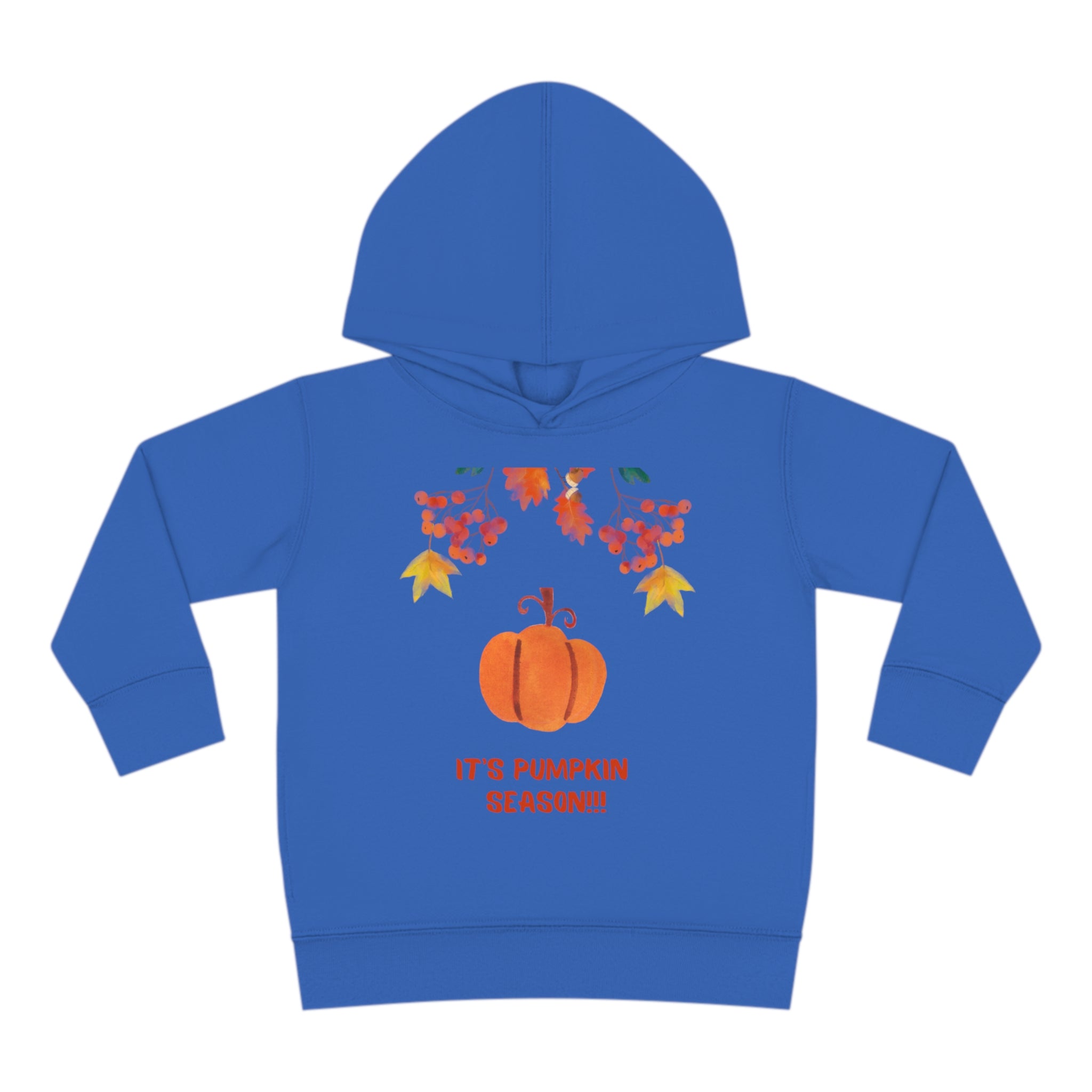 Pumpkin Season Toddler Pullover Fleece Hoodie