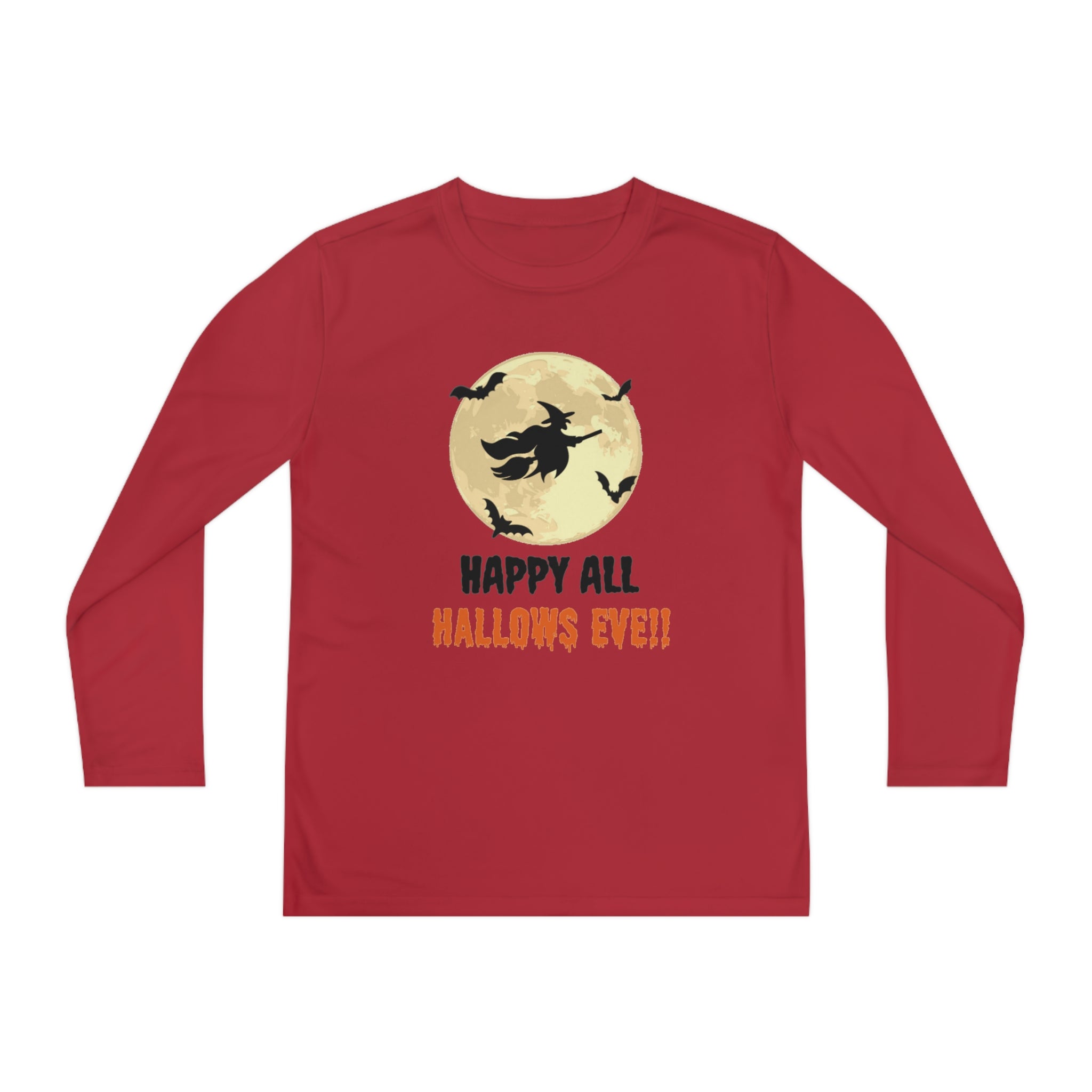 Happy All Hallows Eve Youth Long Sleeve Competitor Tee