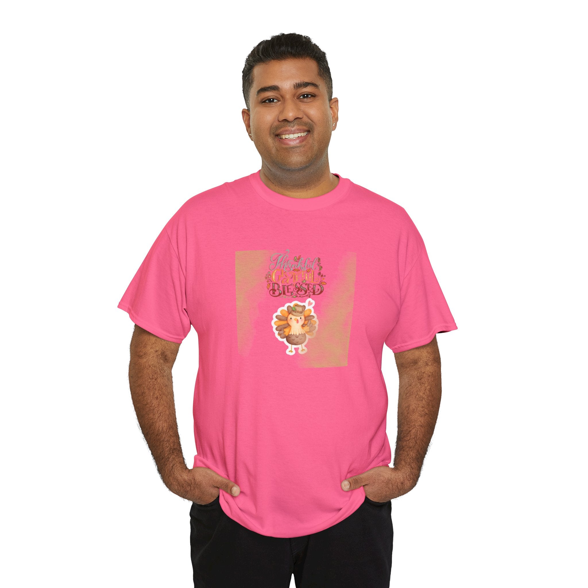 Thankful Grateful Blessed Unisex Heavy Cotton Tee